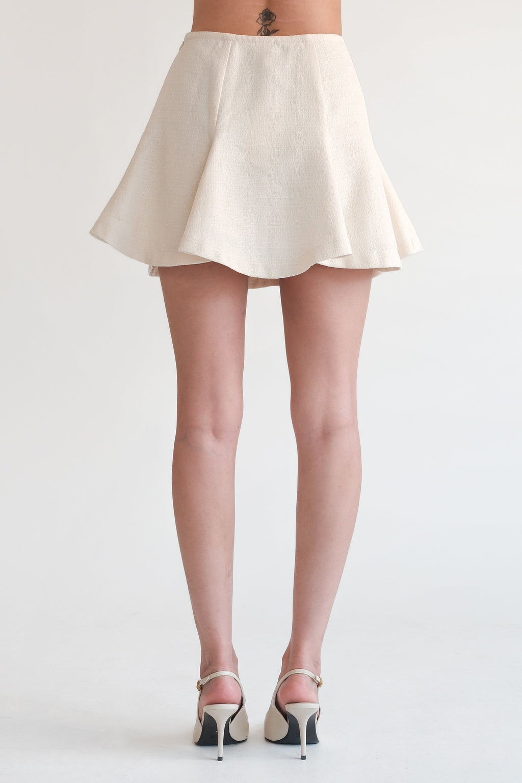 Blair Mini Skirt Cream (Tweed)