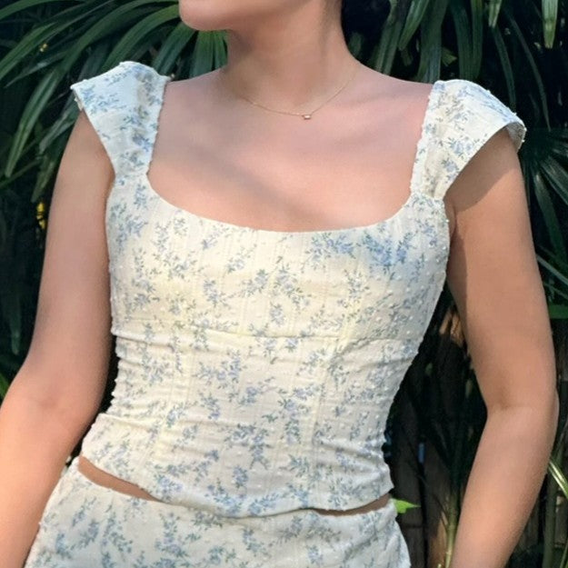 [Pre-Order] Wildflower Set - Top & Maxi Skirt