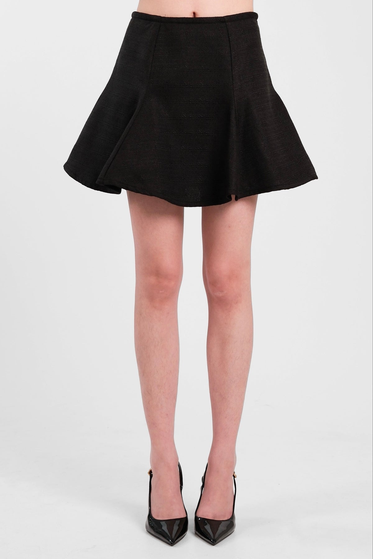 Blair Mini Skirt Black (Tweed)