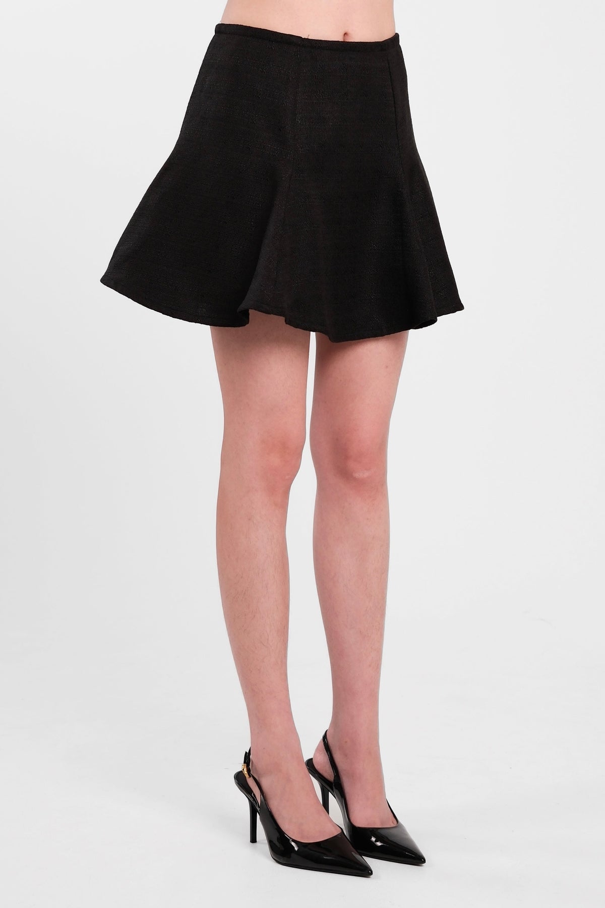 Blair Mini Skirt Black (Tweed)