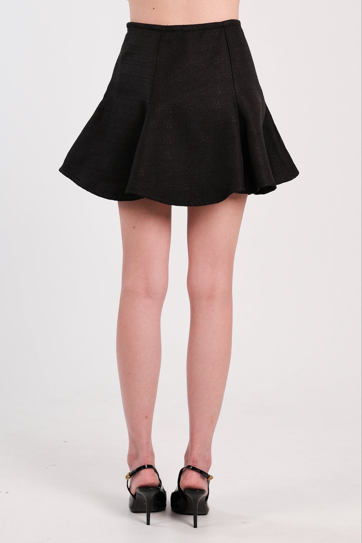 Blair Mini Skirt Black (Tweed)