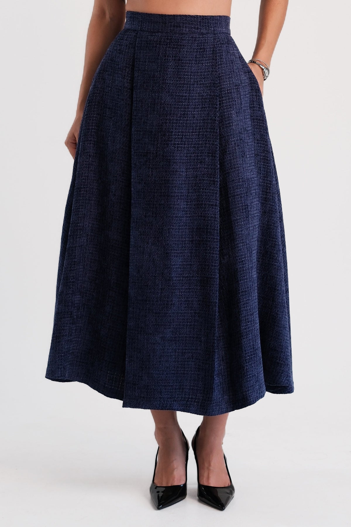 Delphine Maxi Skirt Navy