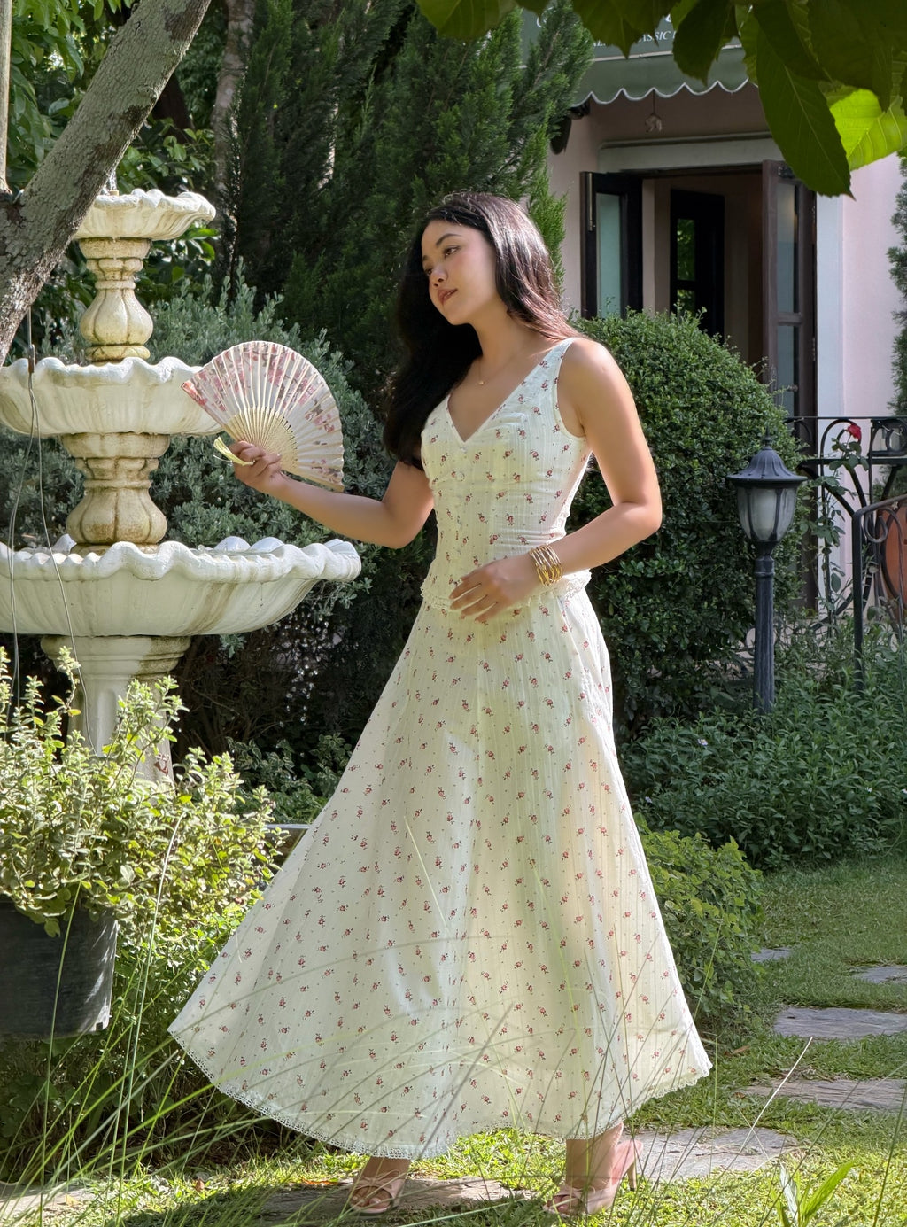 [Pre-Order] Rosette Set - Top & Midi-Maxi Skirt