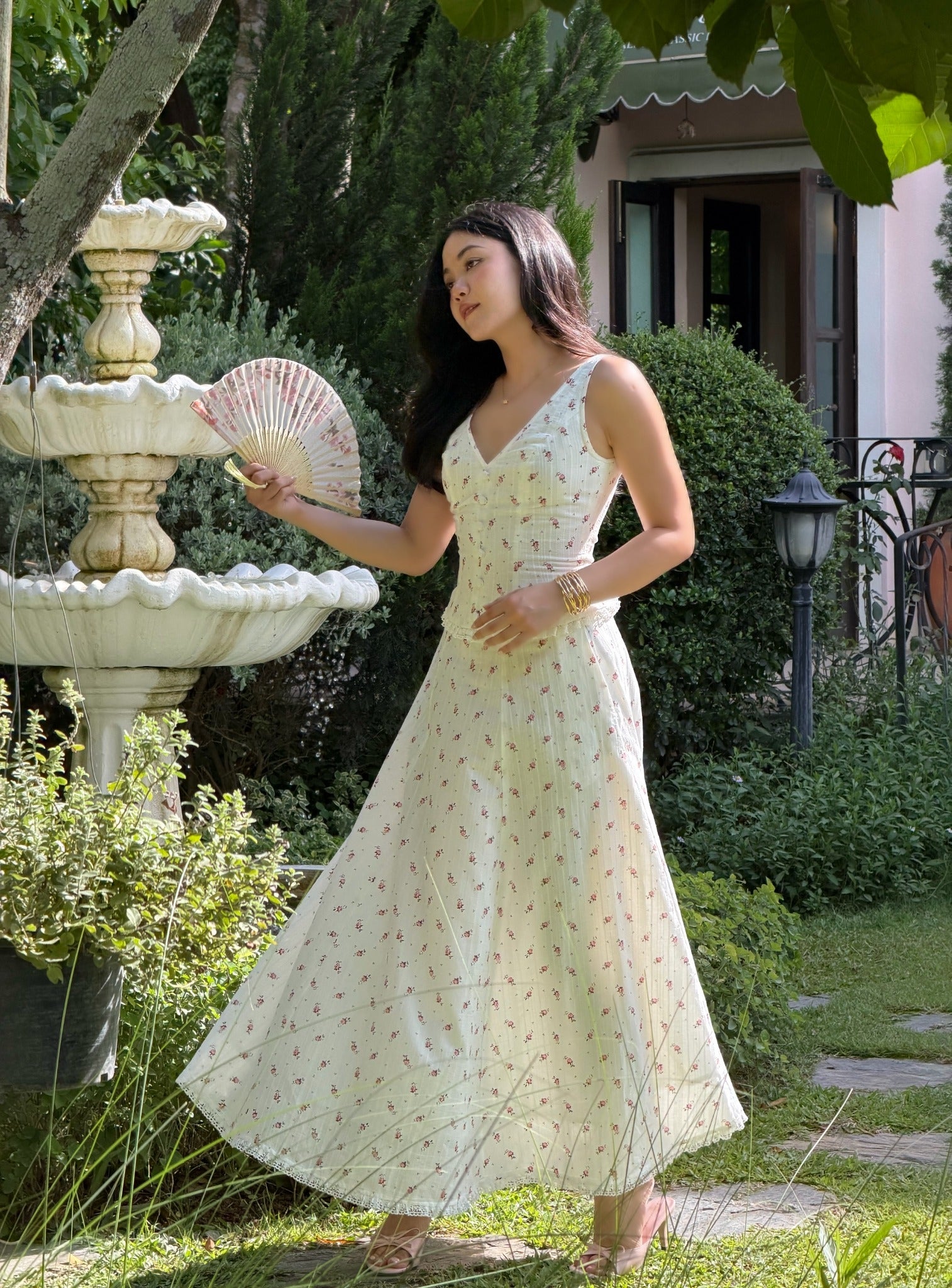 [Pre-Order] Rosette Set - Top & Midi-Maxi Skirt