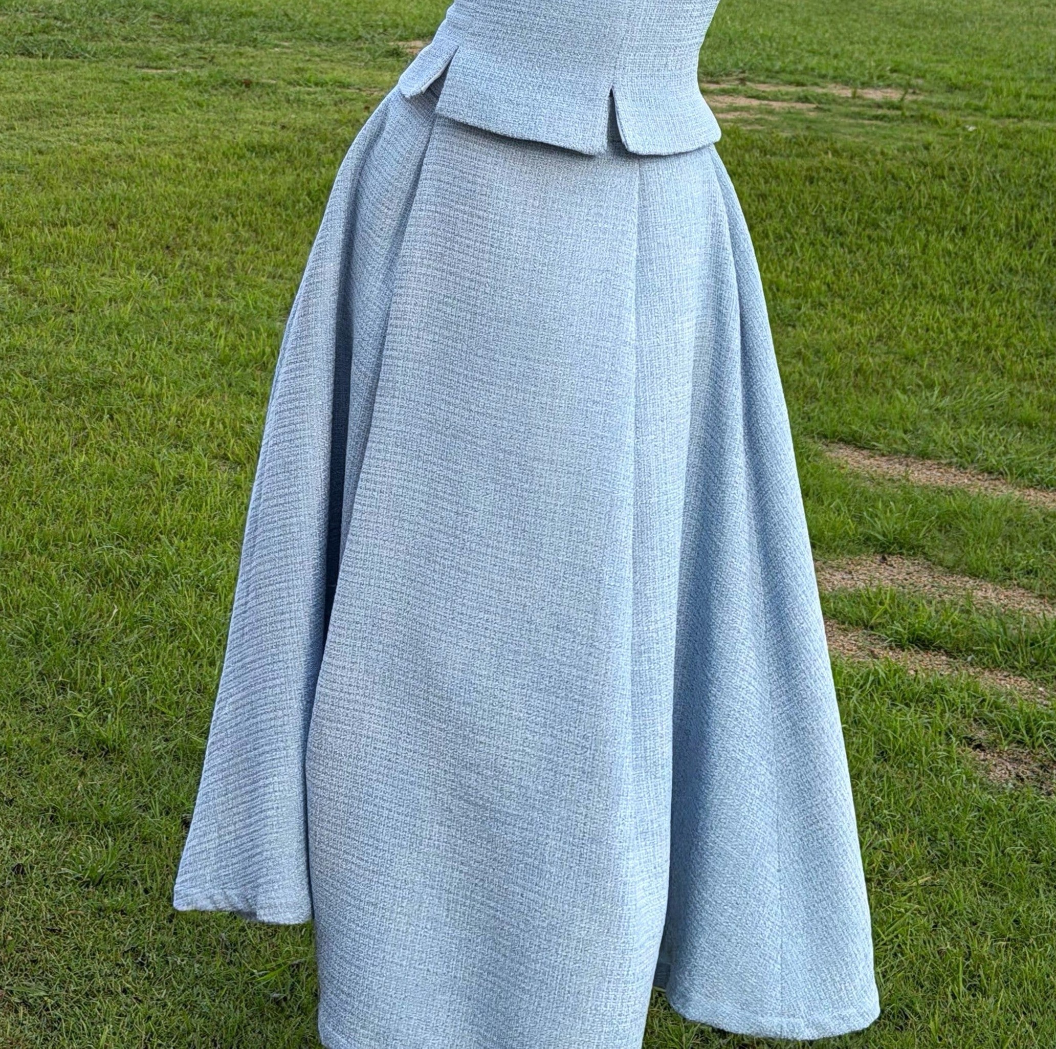[Pre-Order] Delphine Set - Corset Top & Mini-Maxi Skirt