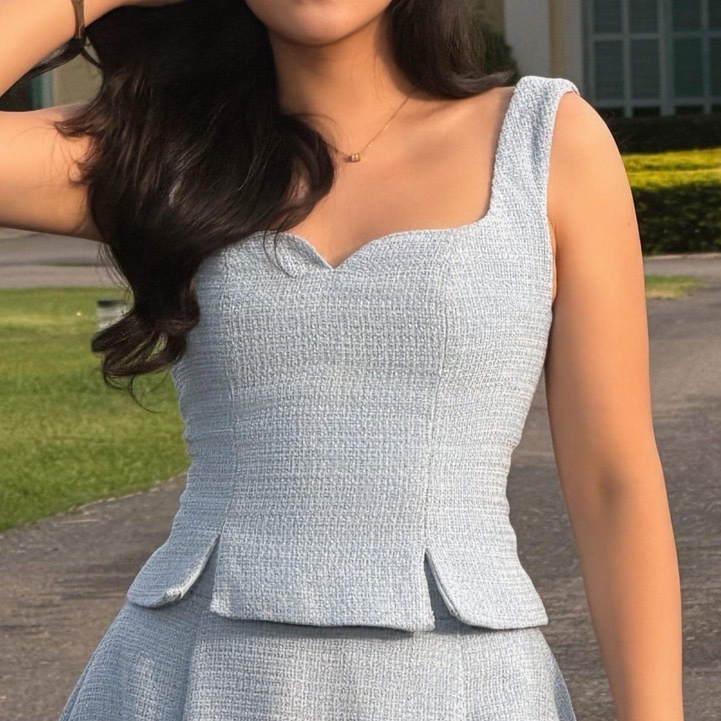 [Pre-Order] Delphine Set - Corset Top & Mini-Maxi Skirt