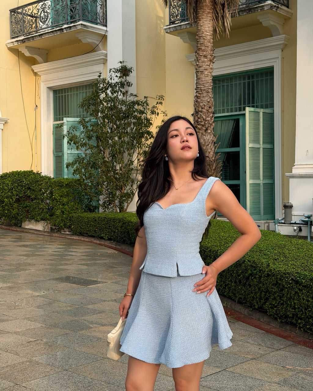 [Pre-Order] Delphine Set - Corset Top & Mini-Maxi Skirt