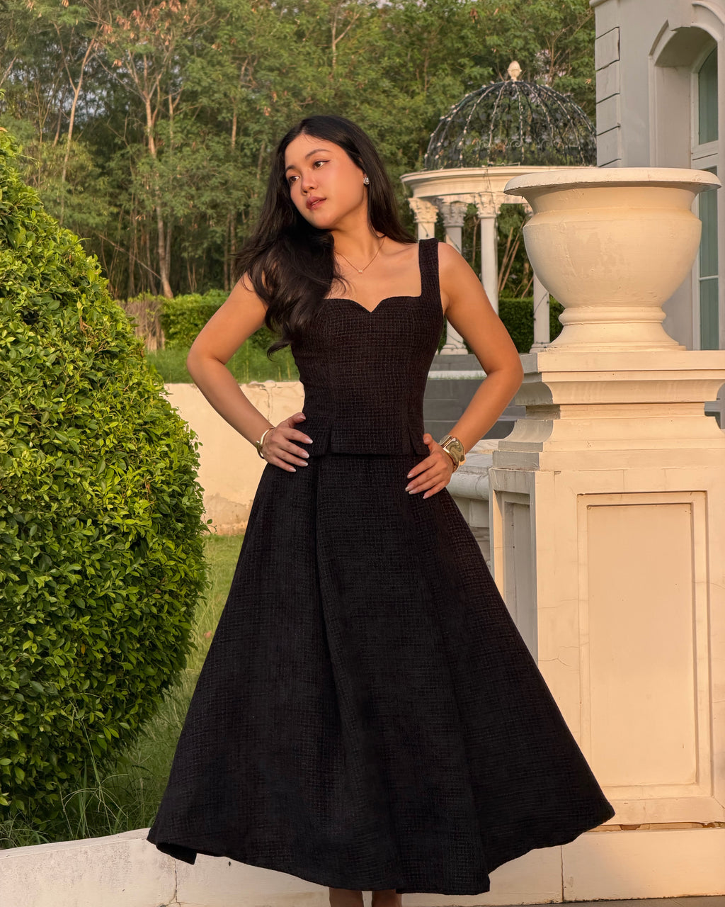 [Pre-Order] Delphine Set - Corset Top & Mini-Maxi Skirt