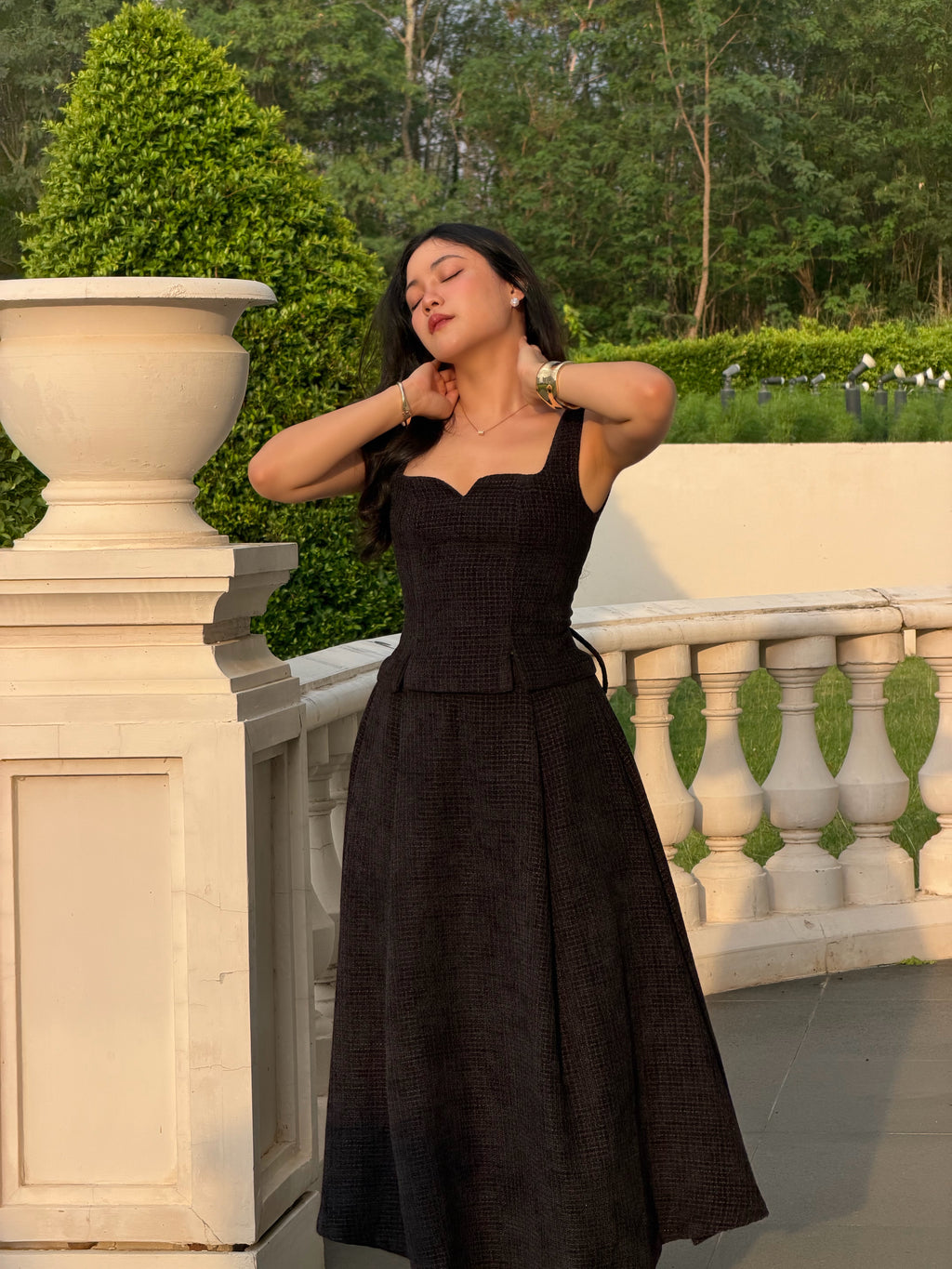 [Pre-Order] Delphine Set - Corset Top & Mini-Maxi Skirt