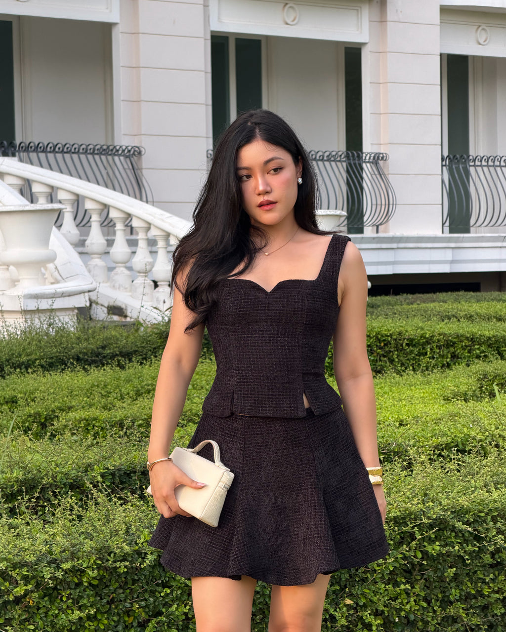 [Pre-Order] Delphine Set - Corset Top & Mini-Maxi Skirt