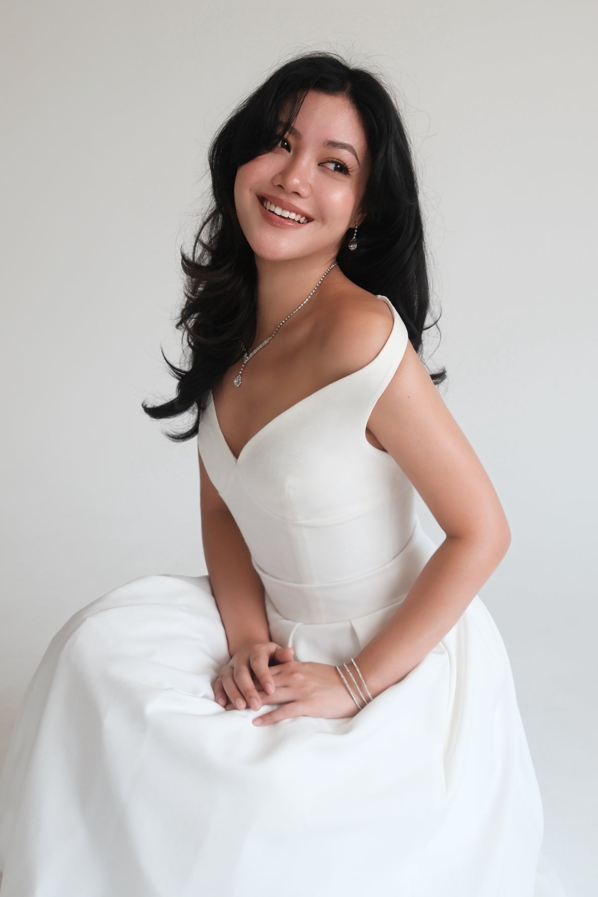 Claudia Maxi Dress White