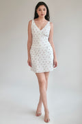 Rosette Midi Skirt White Floral