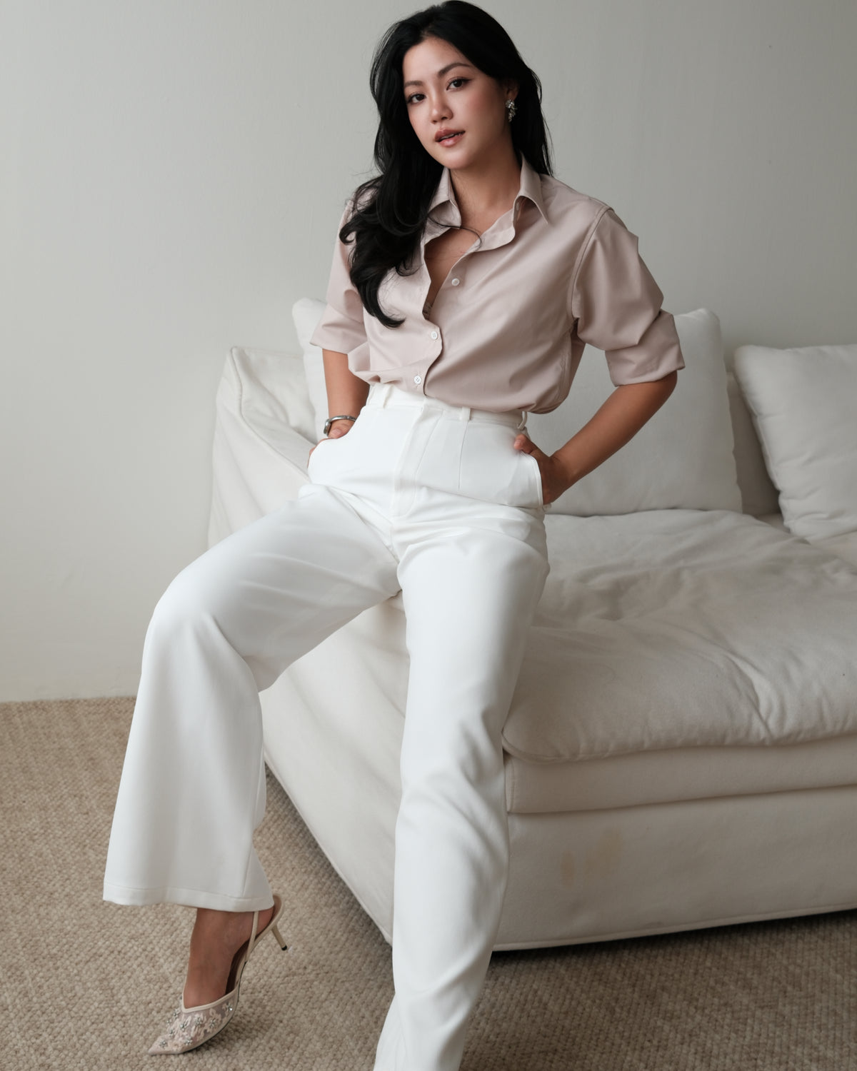 Cotton Shirt Beige
