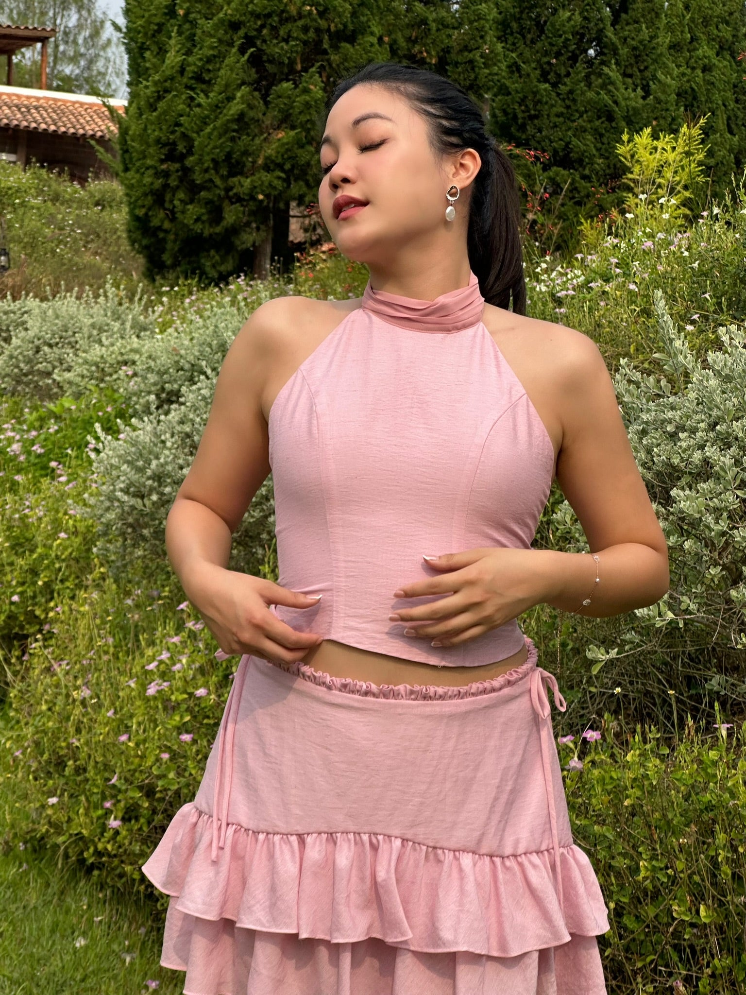 L'ESPOIR SET - HALTER TOP & MAXI SKIRT
