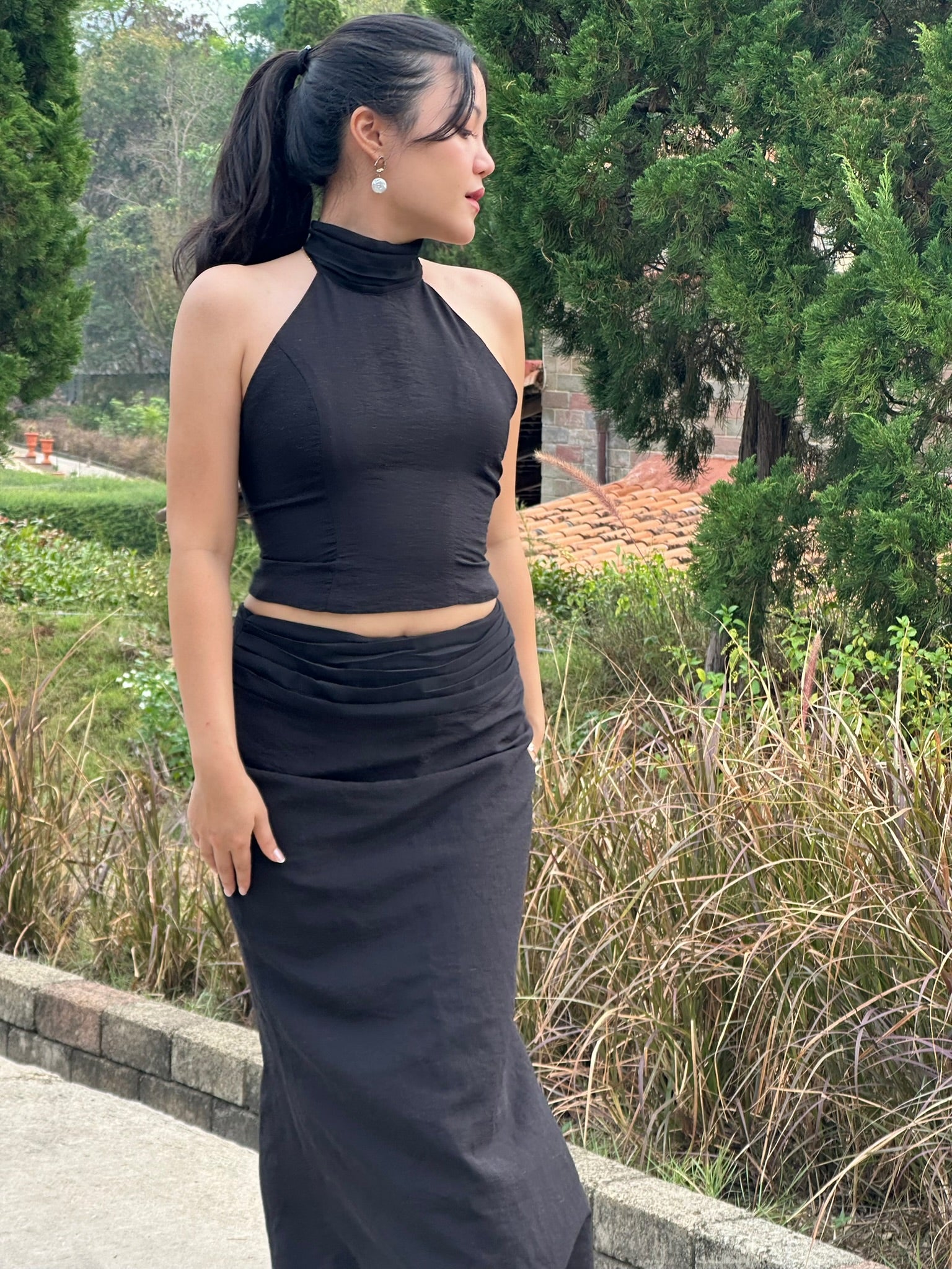 L'ESPOIR SET - HALTER TOP & MAXI SKIRT