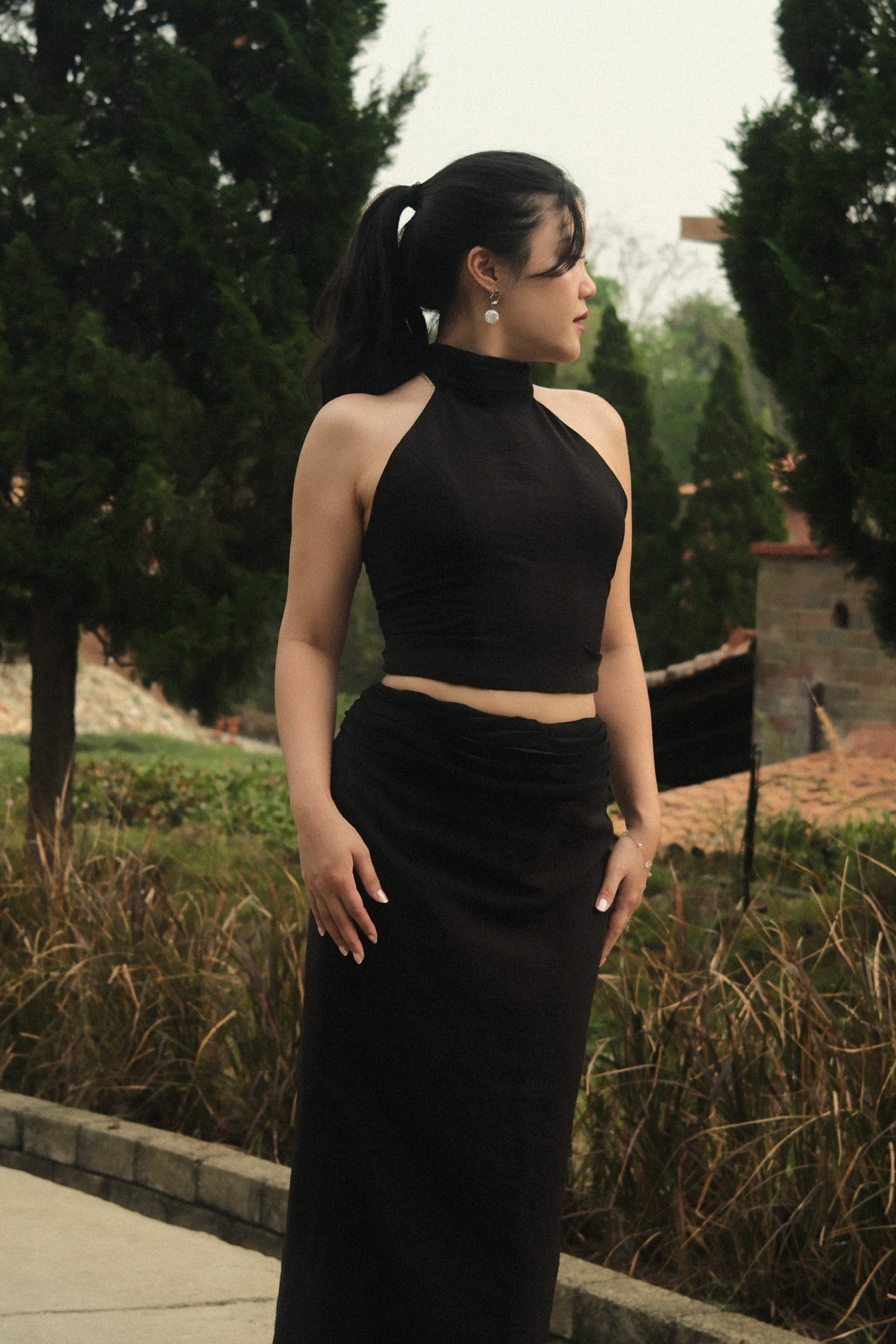 L'ESPOIR SET - HALTER TOP & MAXI SKIRT
