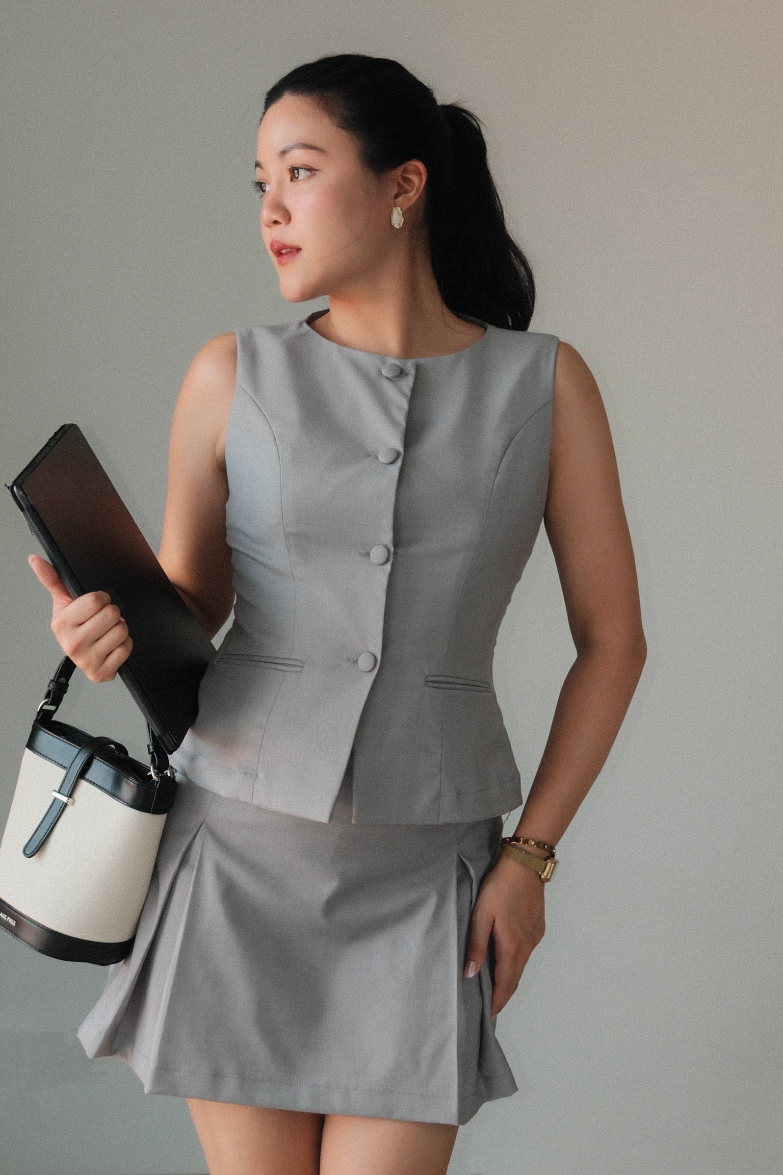ODETTE SET - VEST & SKIRT