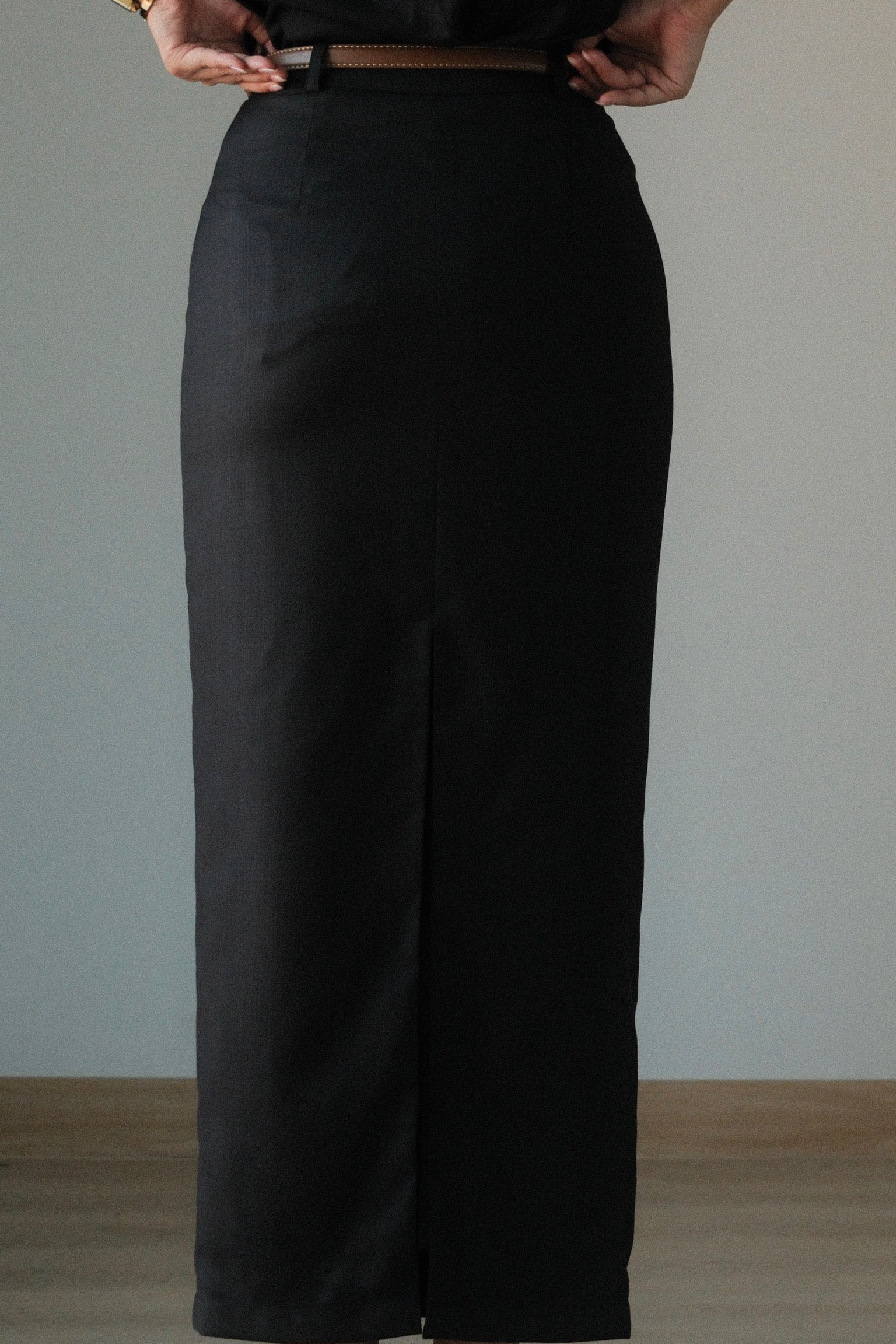POCKETED MAXI SKIRT