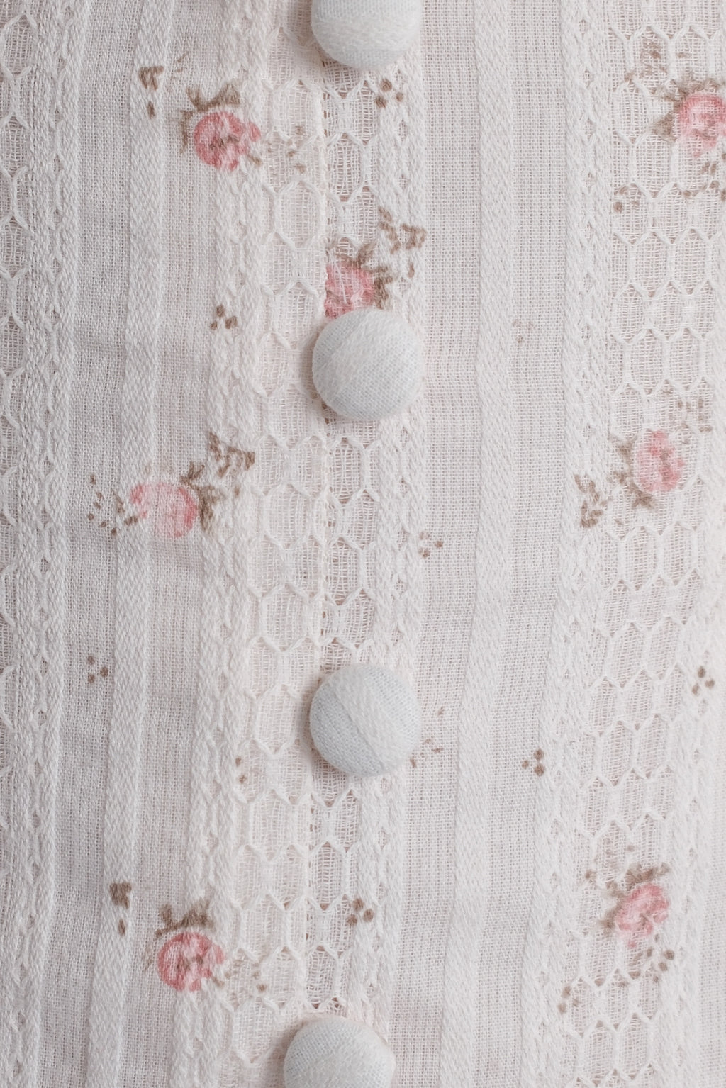 Rosette Top Cream Floral