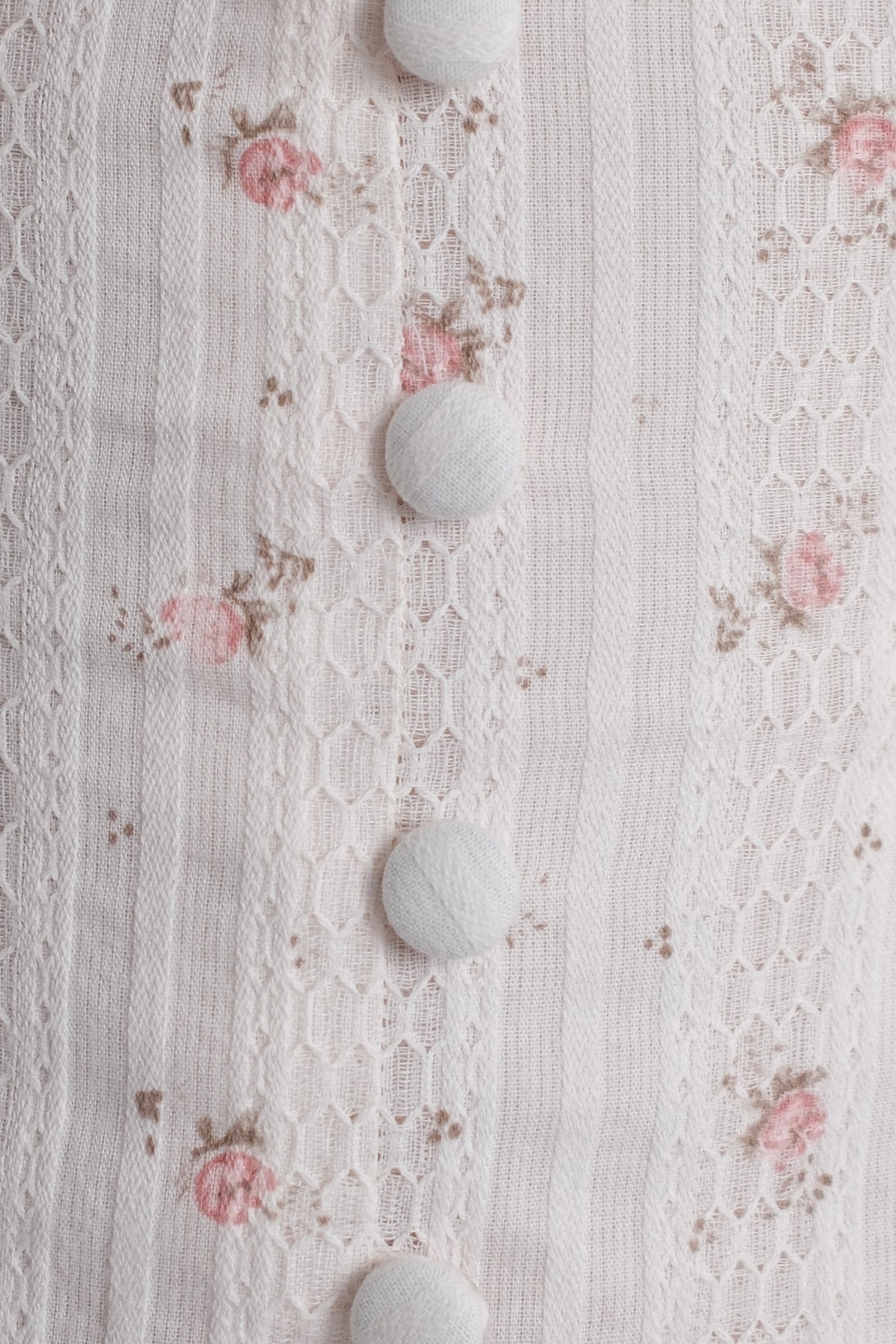 Rosette Top Cream Floral