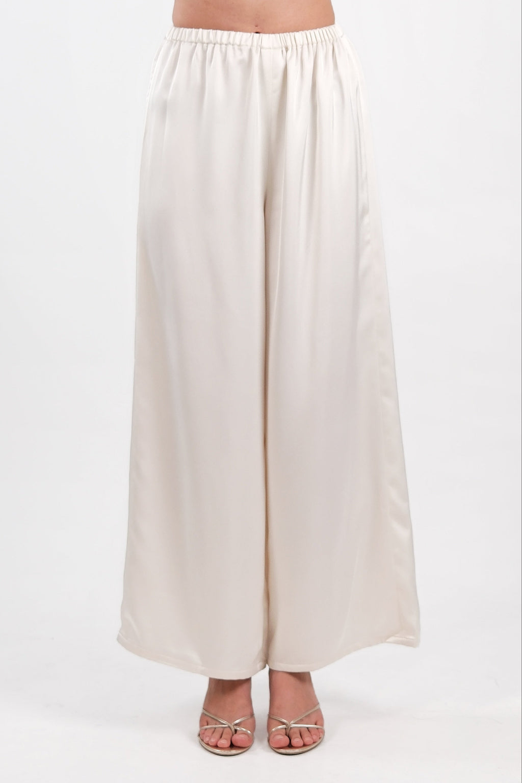 Satin Lounge Pants Cream