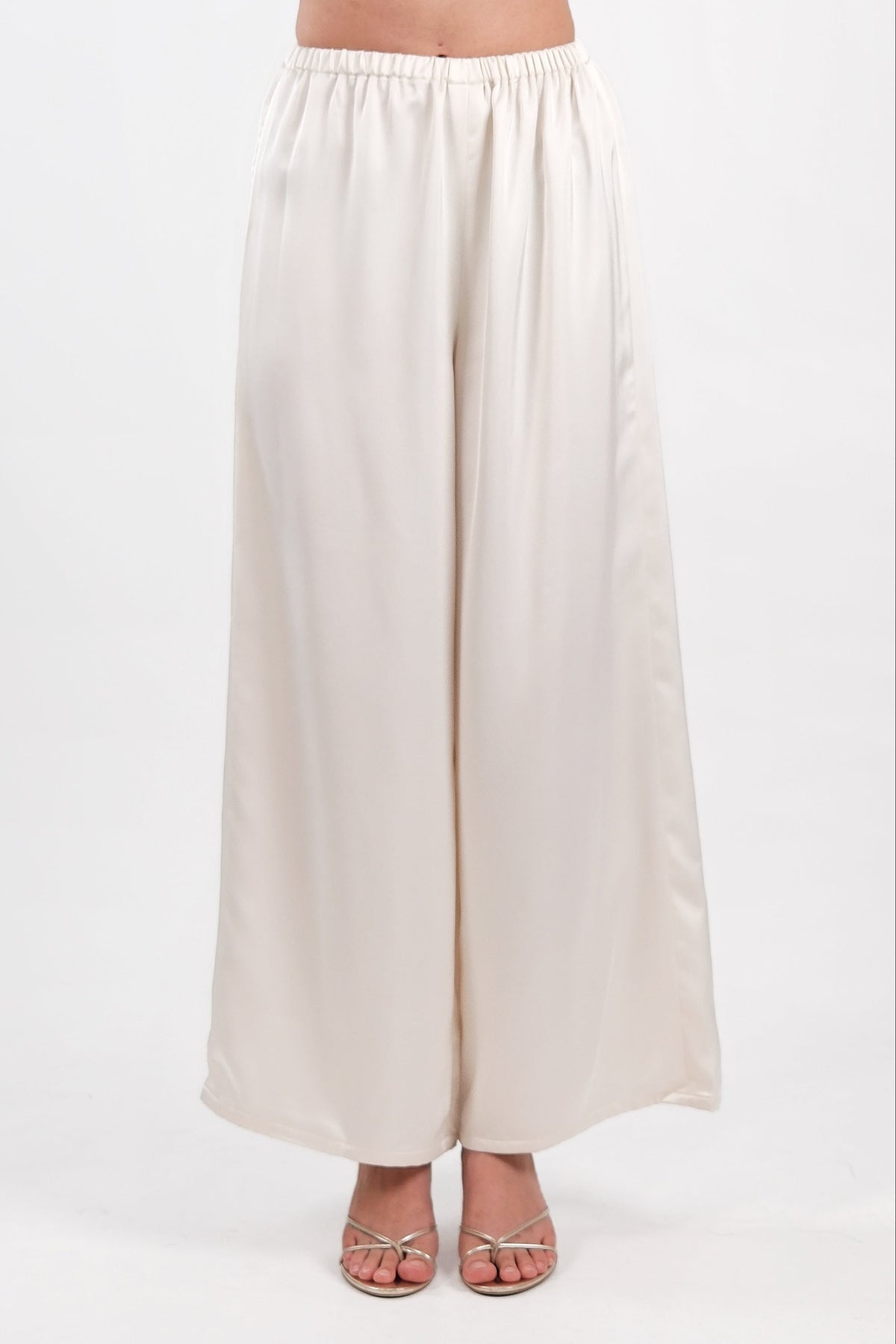 Satin Lounge Pants Cream