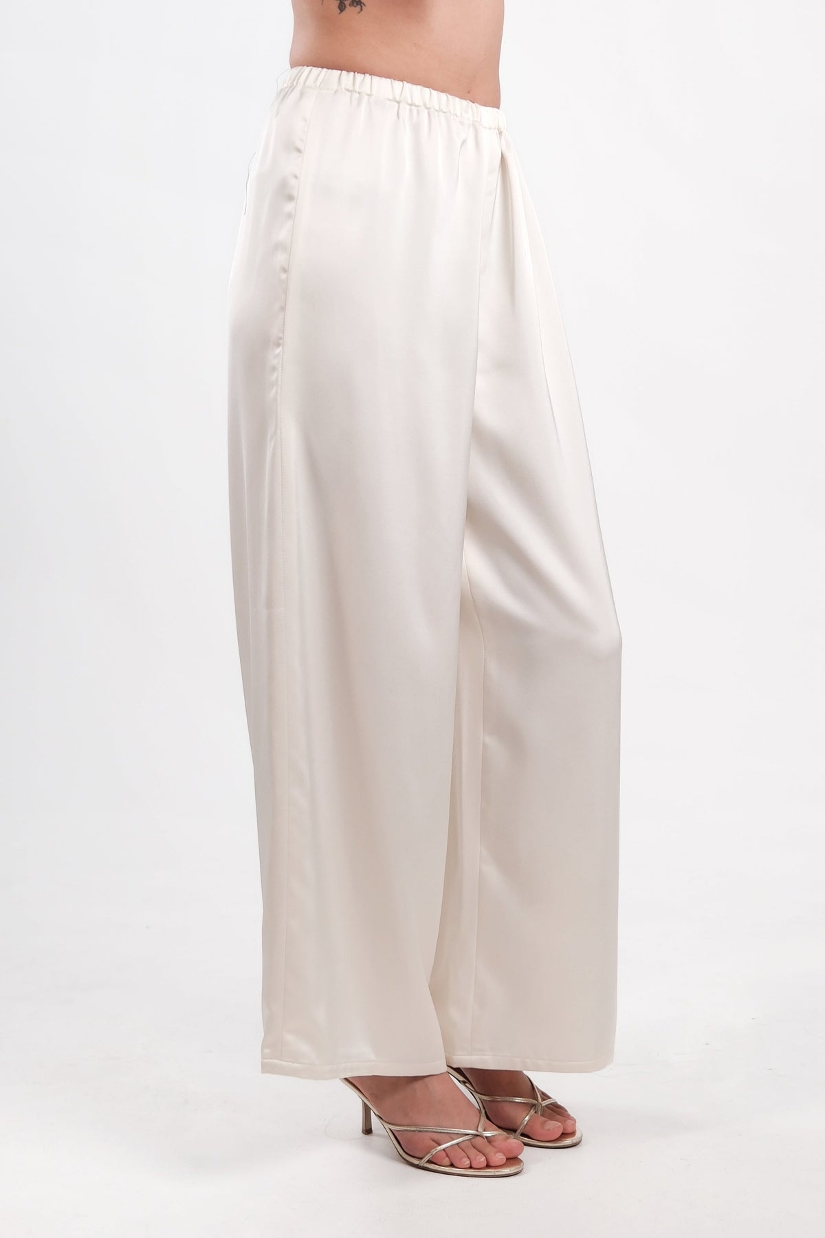 Satin Lounge Pants Cream
