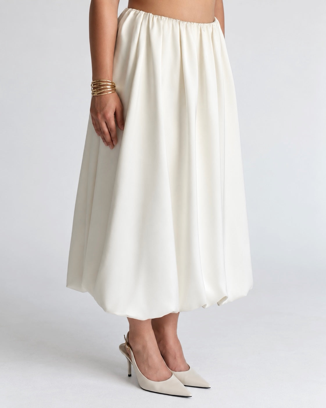 Blair Balloon Skirt Cream