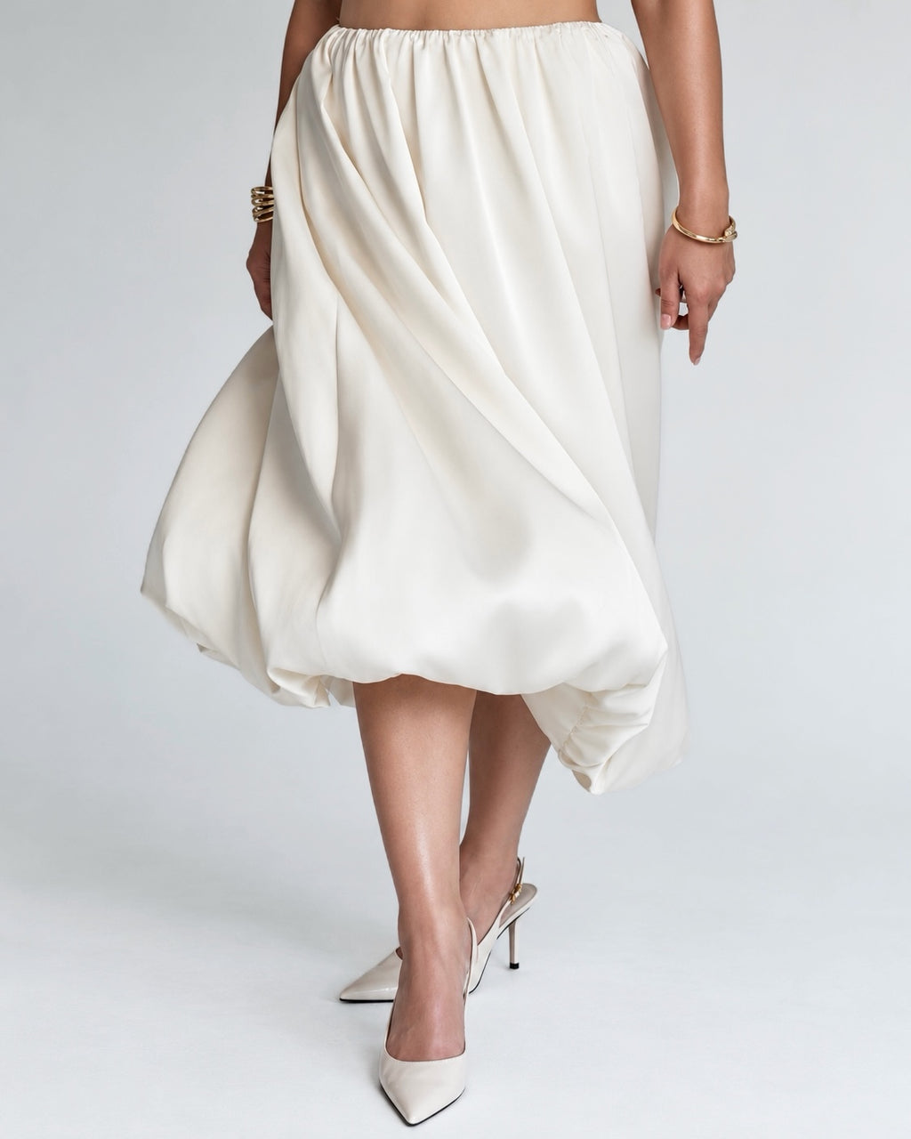 Blair Balloon Skirt Cream