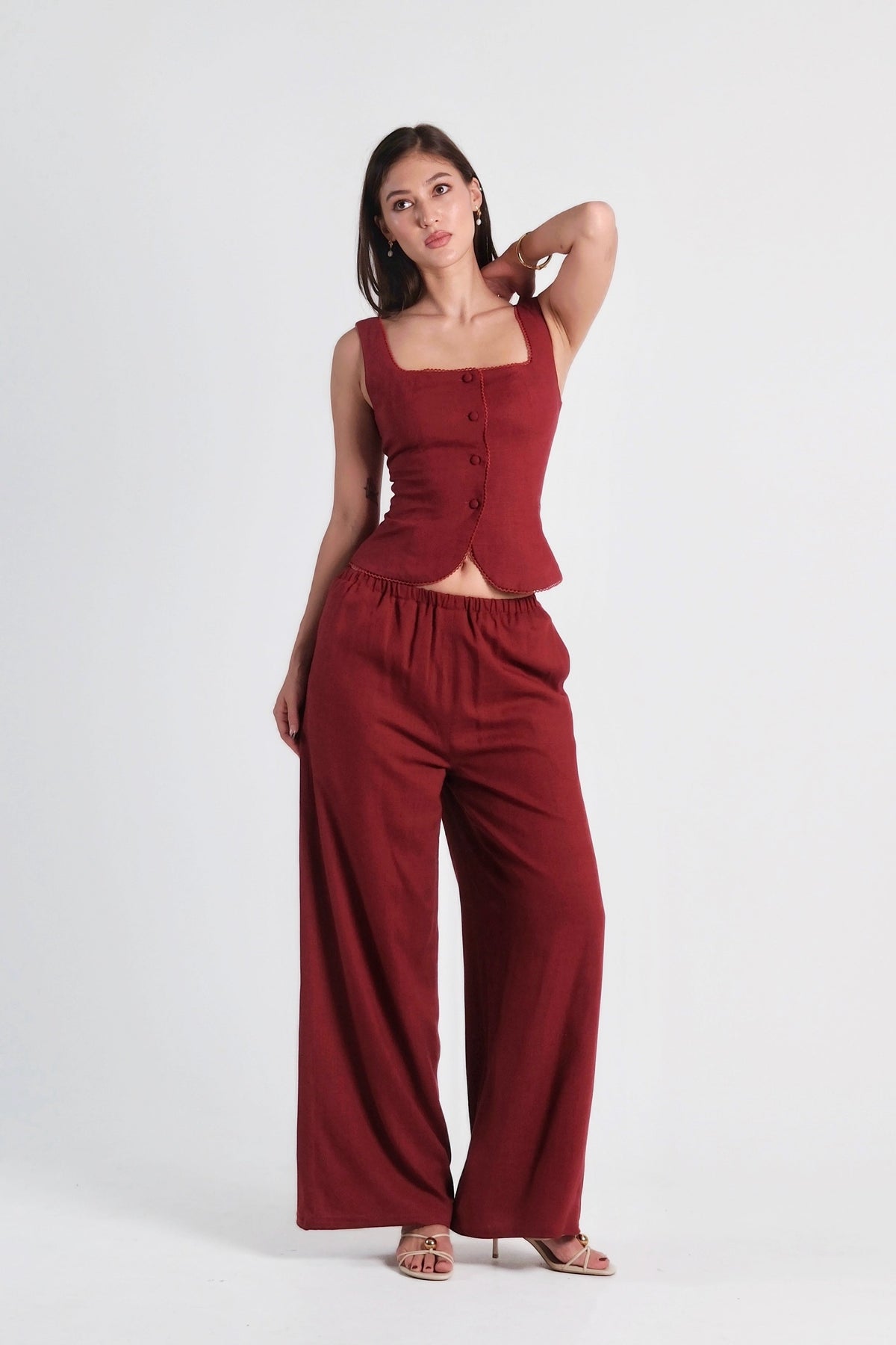 Sophie Top Burgundy