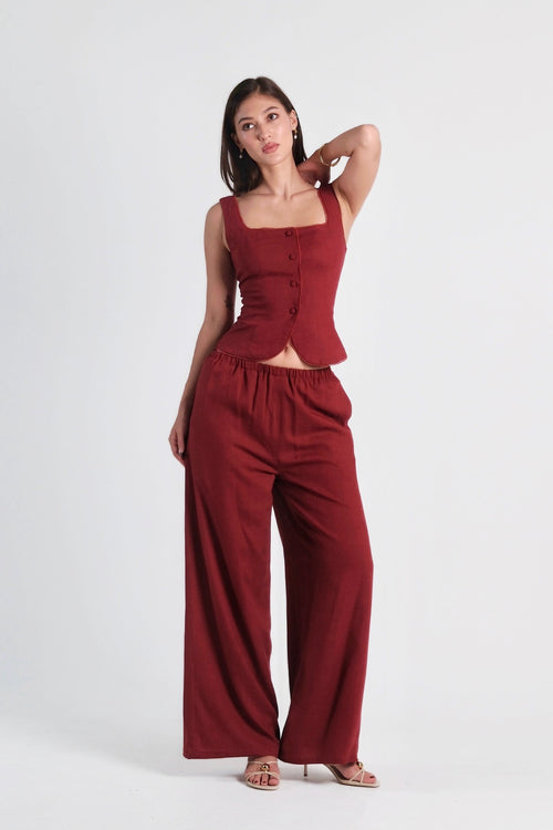 Sophie Top Burgundy