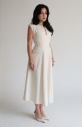 Blair Maxi Dress Cream (Tweed)