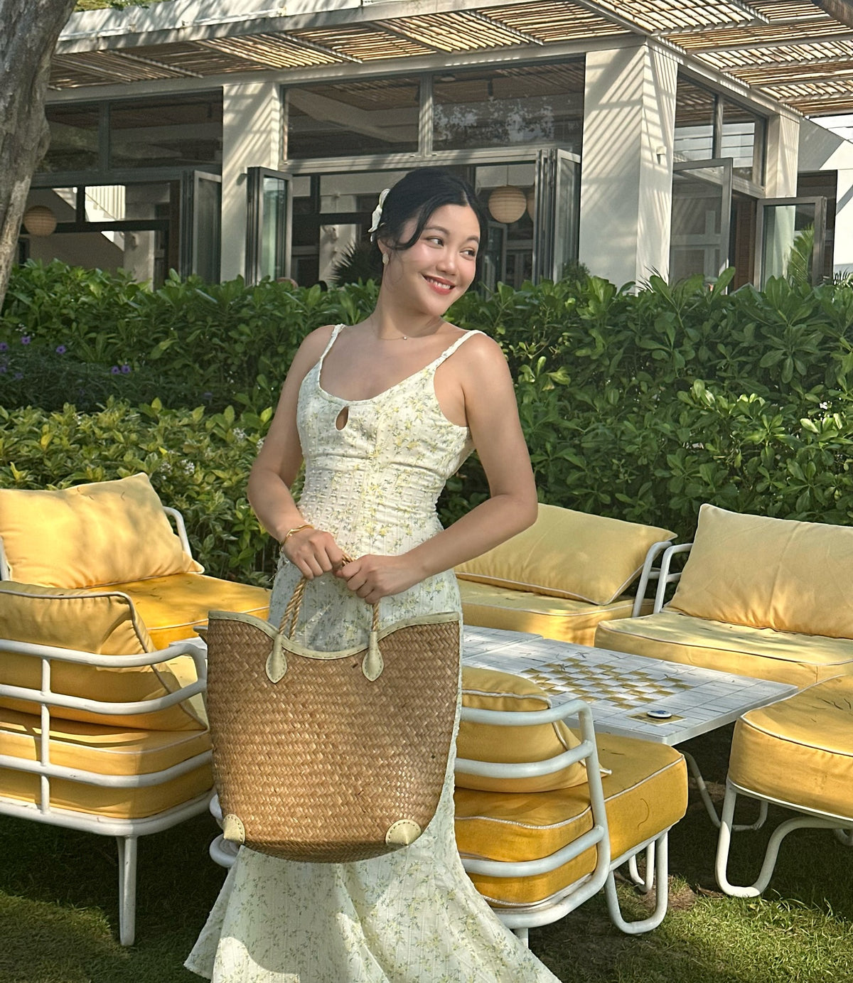 Wildflower maxi dress in yellow 💛🌻〰️Price: 2,990.-〰️ Size: Xs - bust 31; waist 25; hips 36S - bust 33; waist 27; hips...
