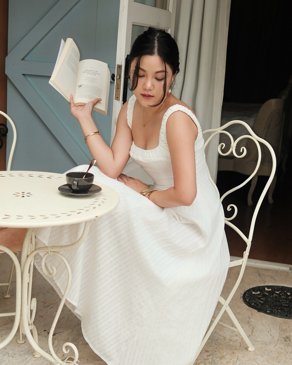 Solene maxi dress in white 🤍#rvsolenemaxidress
