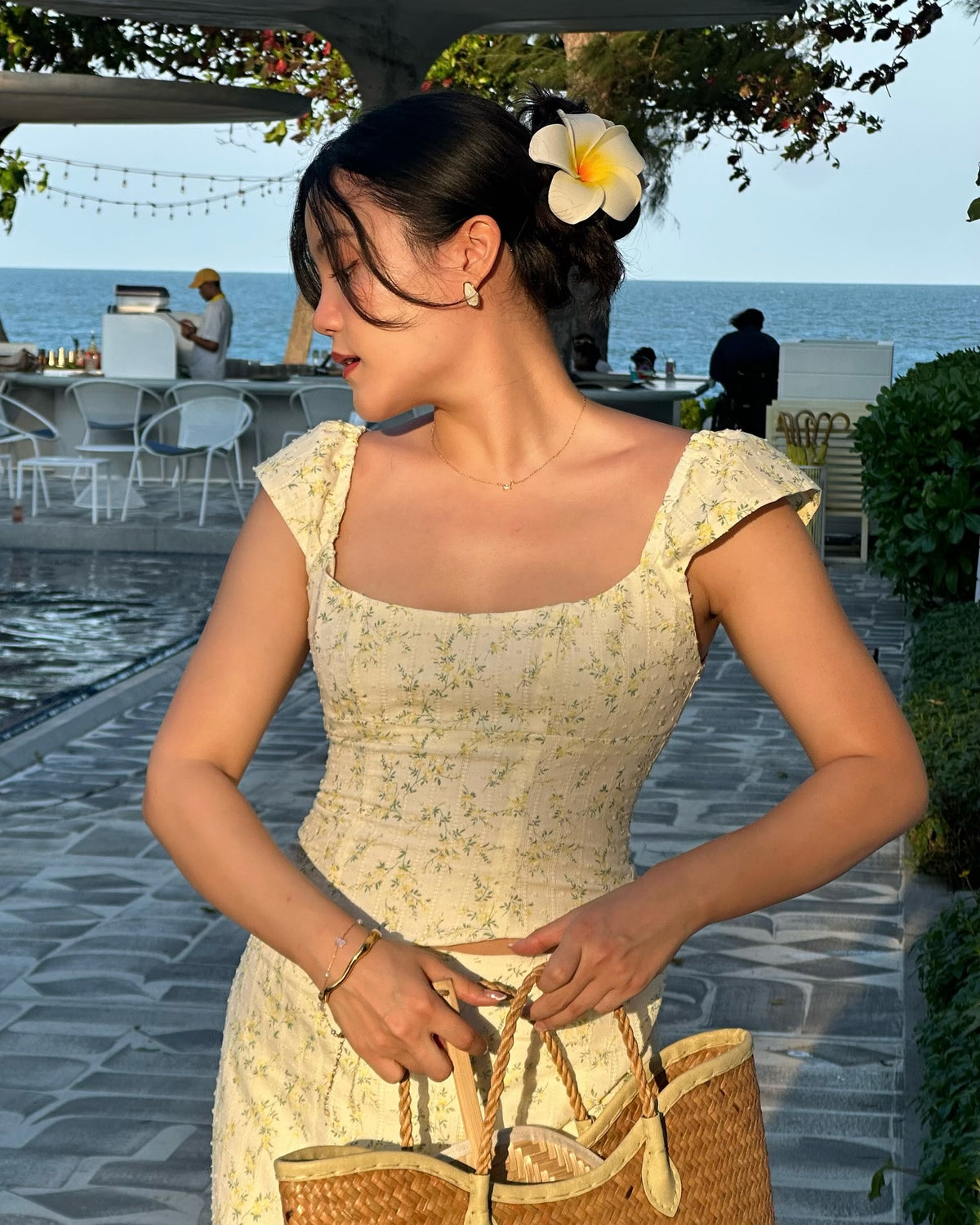 Wildflower set in yellow 💛🌸 Wildflower top〰️price: 1,590〰️ size:Xs - bust 31 waist 25S - bust 33 waist 27M - bust 35 ...