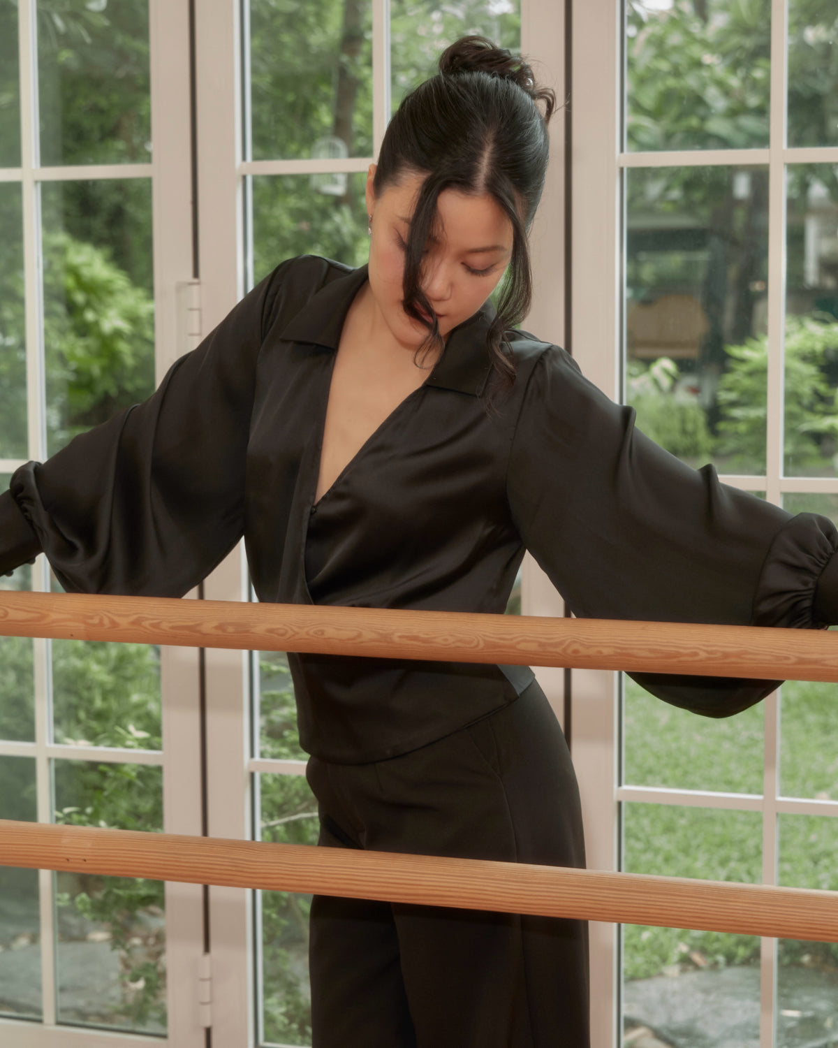 The Moon Pearl Blouse brings softness into office wear, elevated with comfortable light fabric and just enough struct...