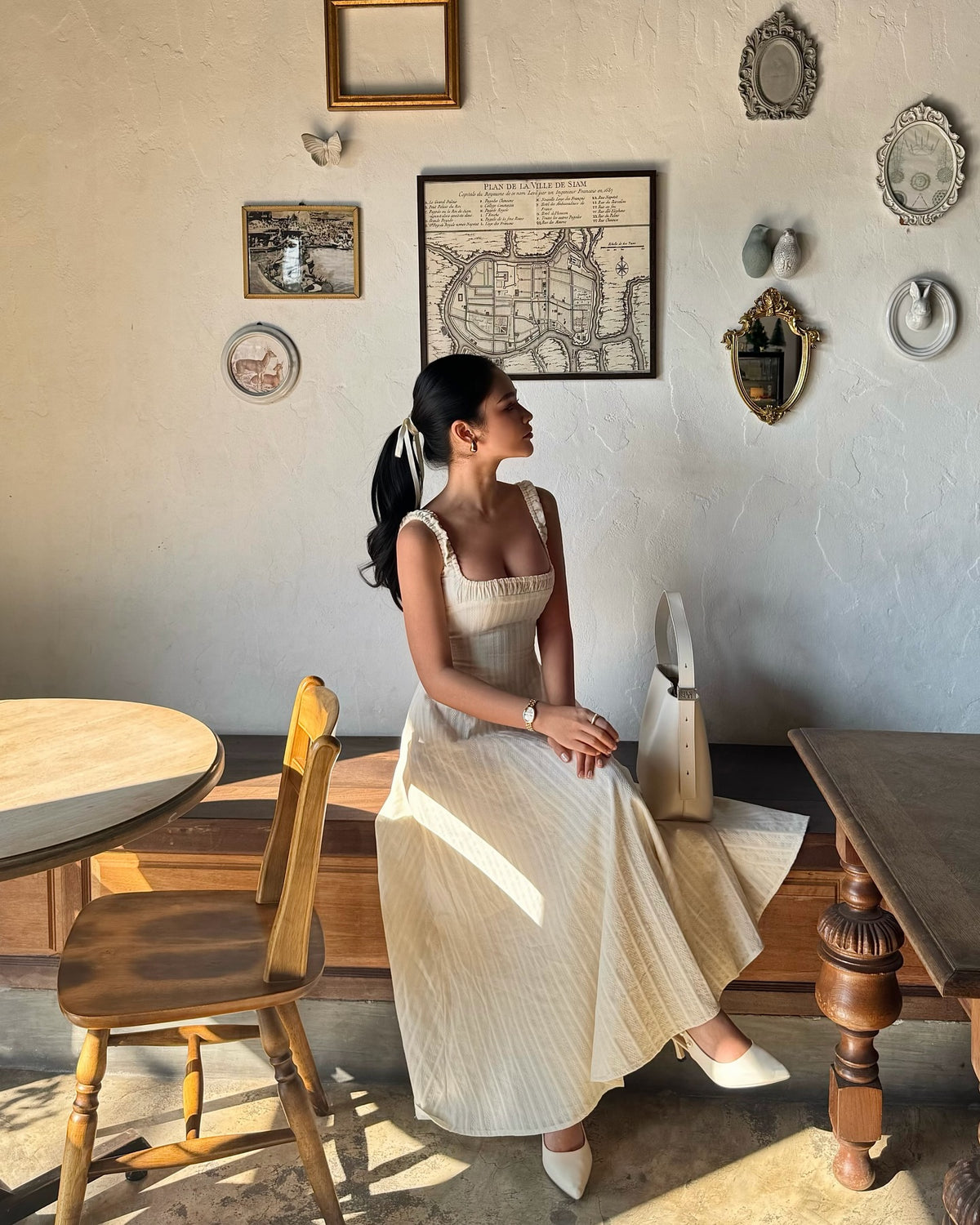 Spotted k. @pingvibes in Solene maxi dress 🍦#rvsolenemaxidress