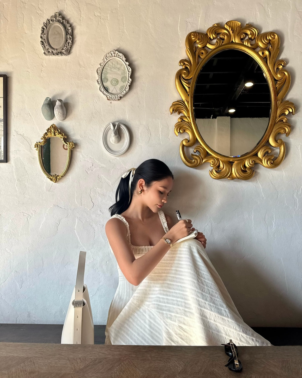 Spotted k. @pingvibes in Solene maxi dress 🍦#rvsolenemaxidress