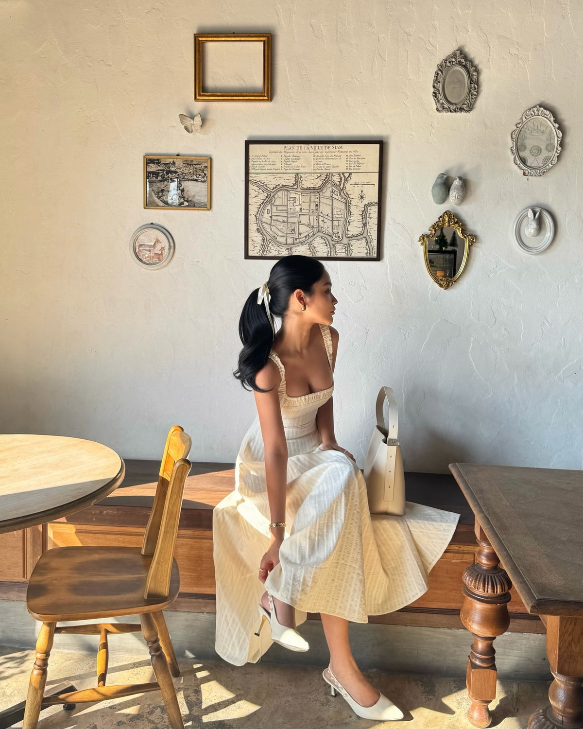 Spotted k. @pingvibes in Solene maxi dress 🍦#rvsolenemaxidress