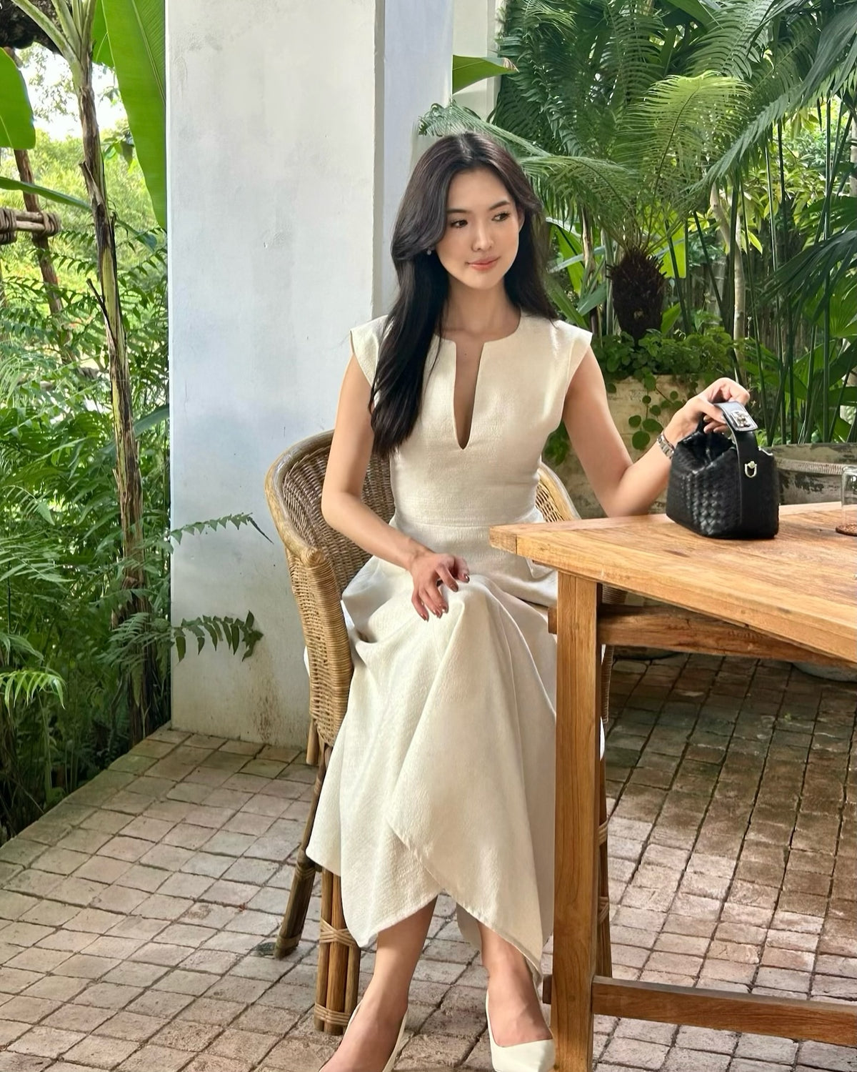Spotted k. @tanya_tp in Blair Maxi Dress 🤍🦋#rvblairmaxidress