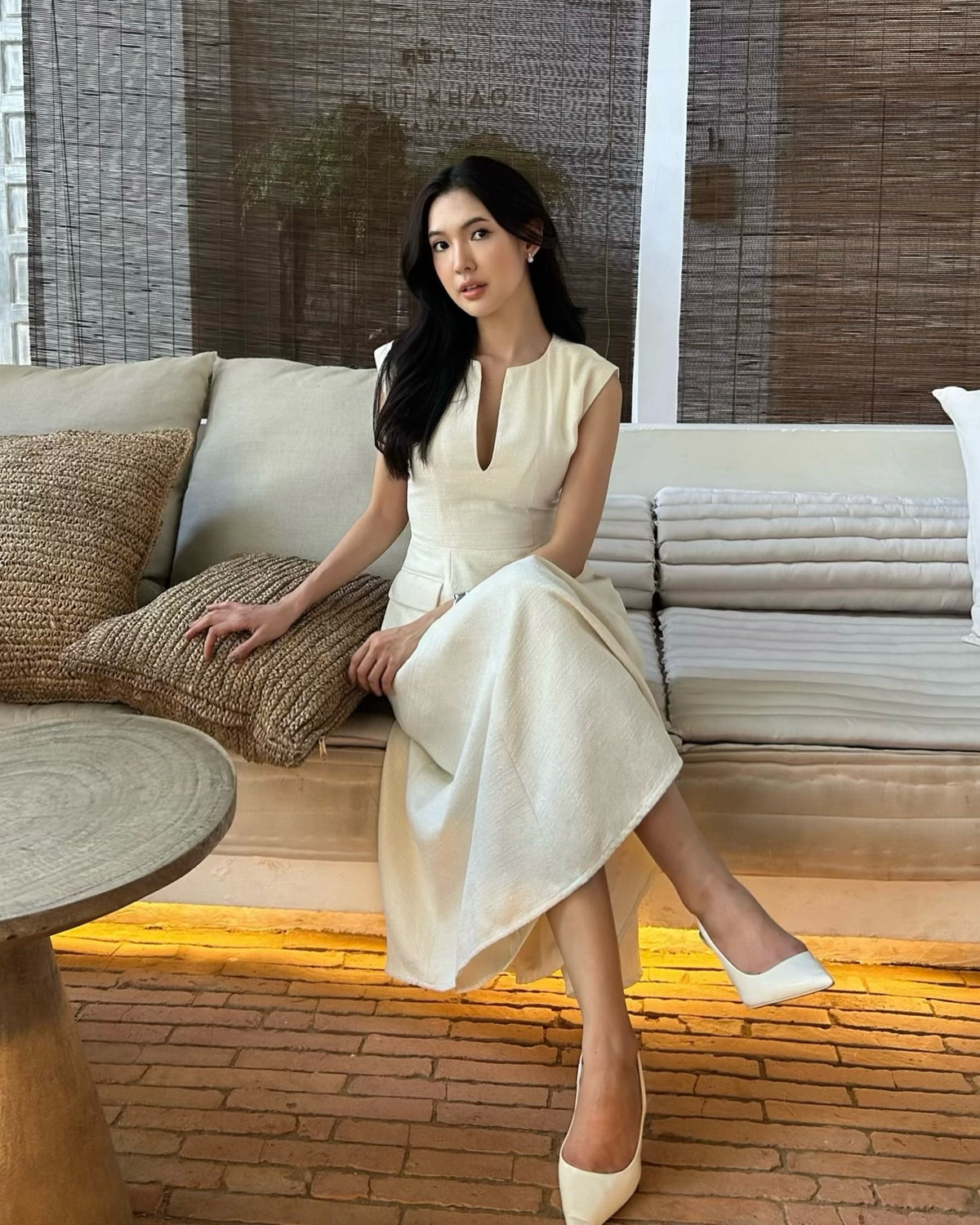 Spotted k. @tanya_tp in Blair Maxi Dress 🤍🦋#rvblairmaxidress