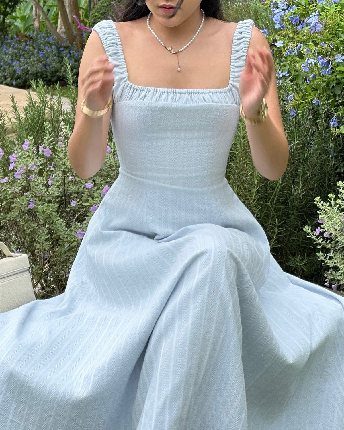 Solene maxi dress in blue 🦋#rvsolenemaxidress
