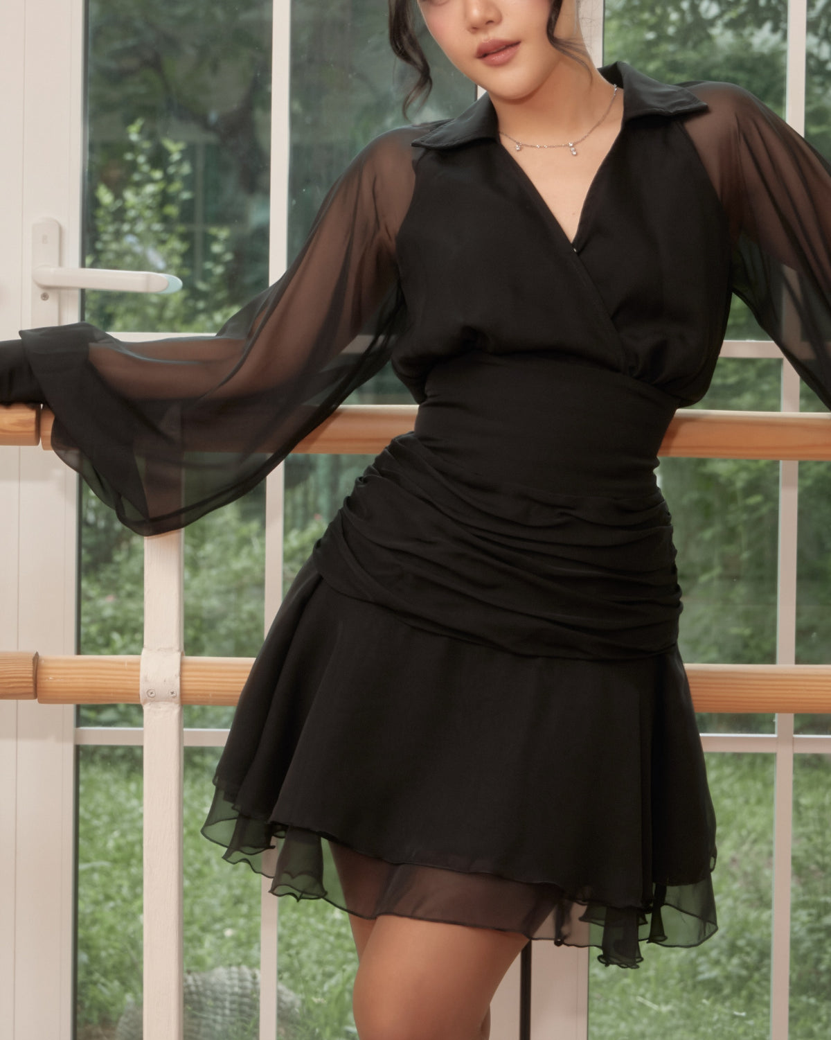 Sylvie dress in black 🖤#rvessentialssylviedress