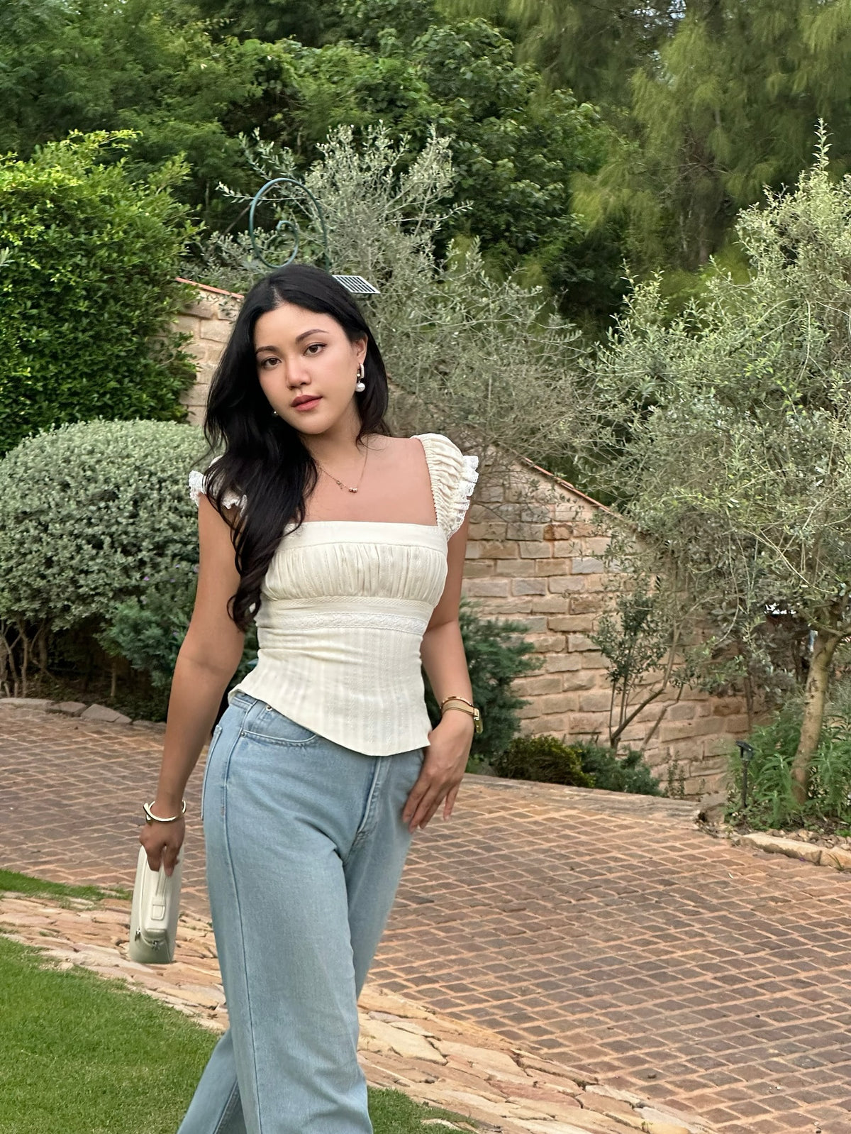 Solene top in cream 🍦#rvsolenetop