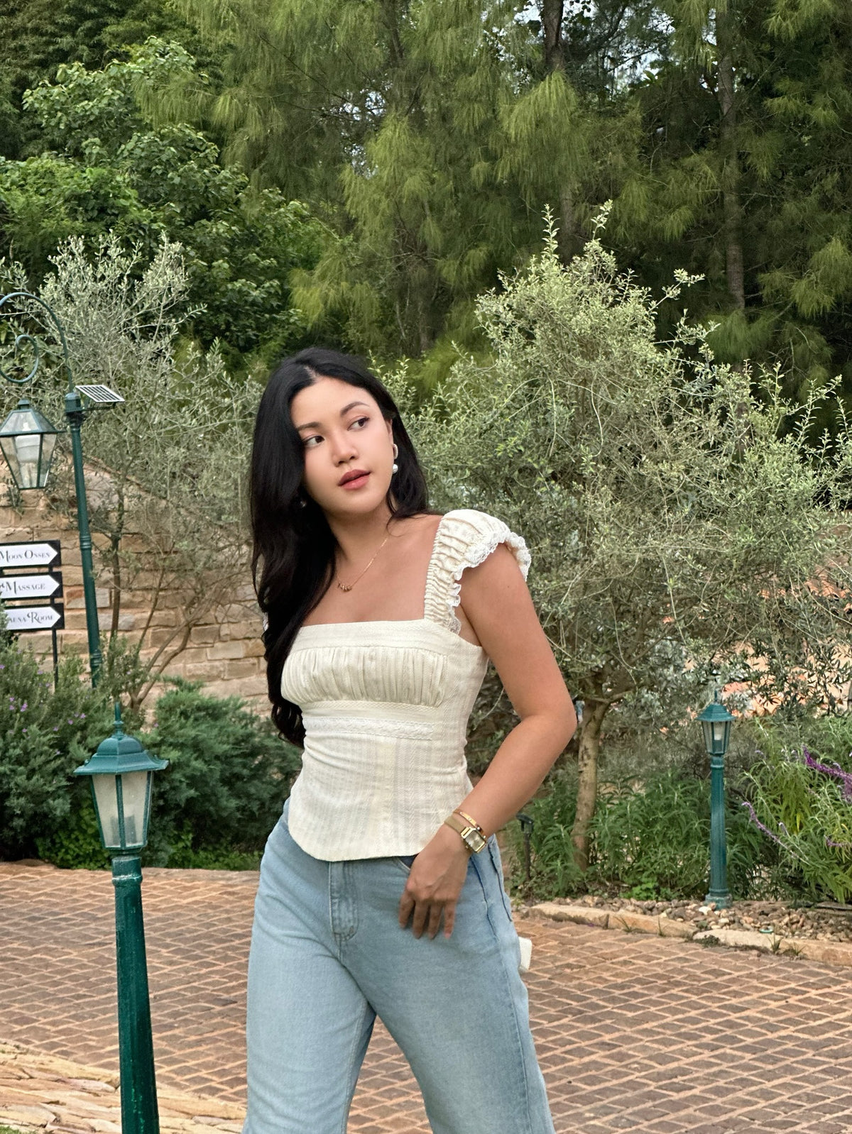 Solene top in cream 🍦#rvsolenetop