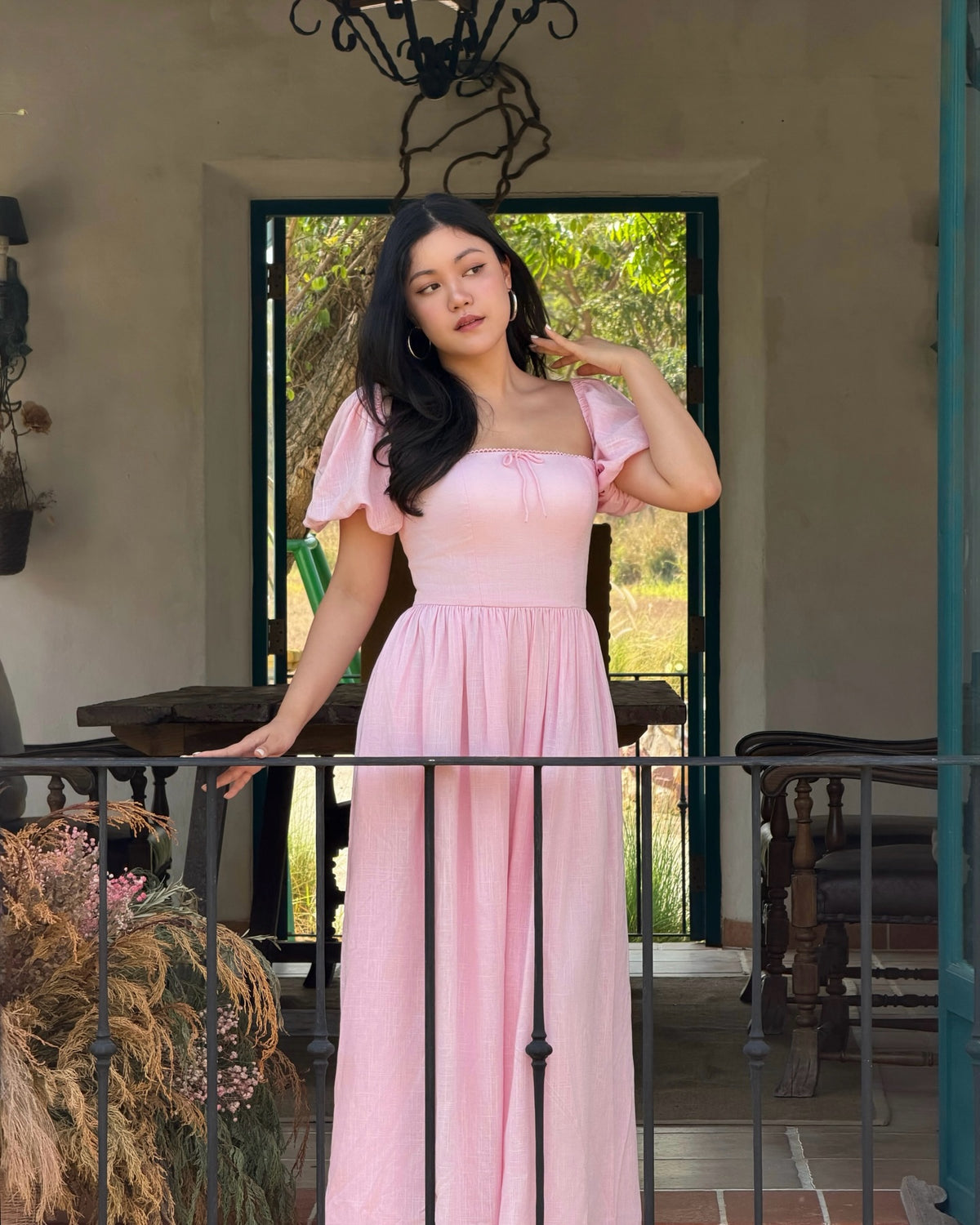 Sophie Maxi Dress in pink 🌸Available for preorder tomorrow via line @ravii.bkk at 1pm #rvsophiemaxidress