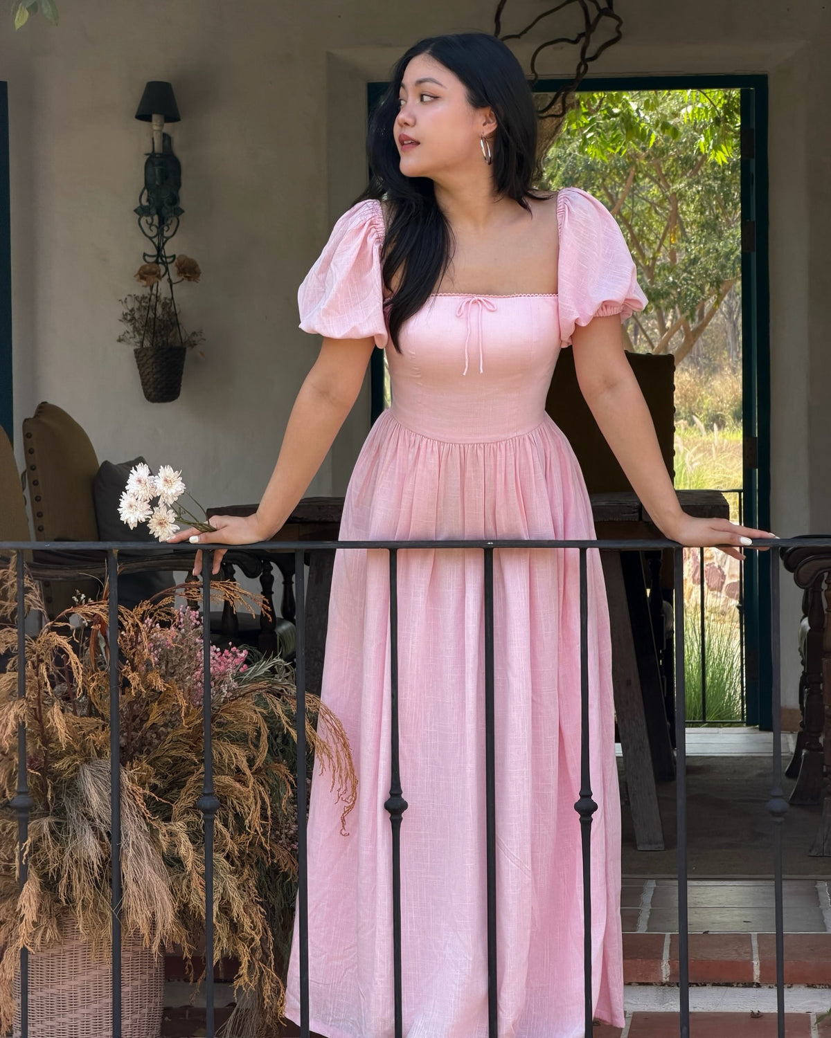Sophie Maxi Dress in pink 🌸Available for preorder tomorrow via line @ravii.bkk at 1pm #rvsophiemaxidress