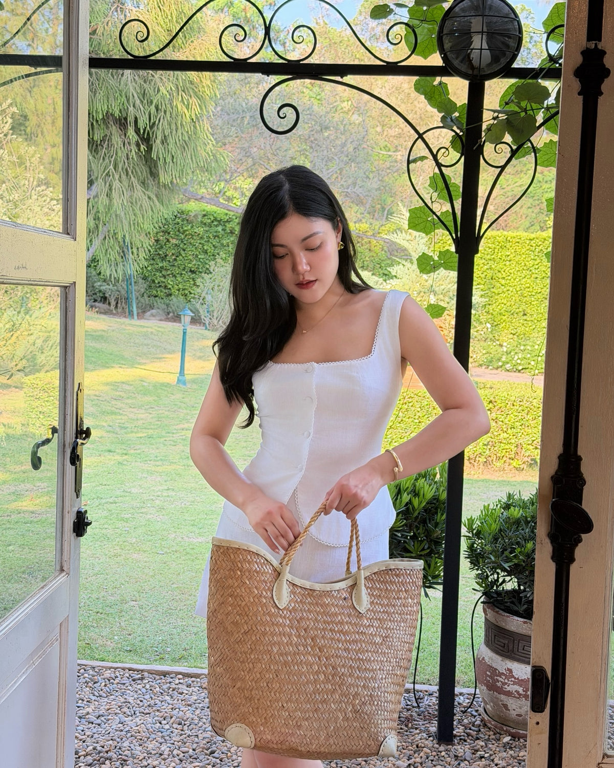 Sophie top matching with Amelie skirt 🤍🧺#rvsophietop #rvamelieskirt
