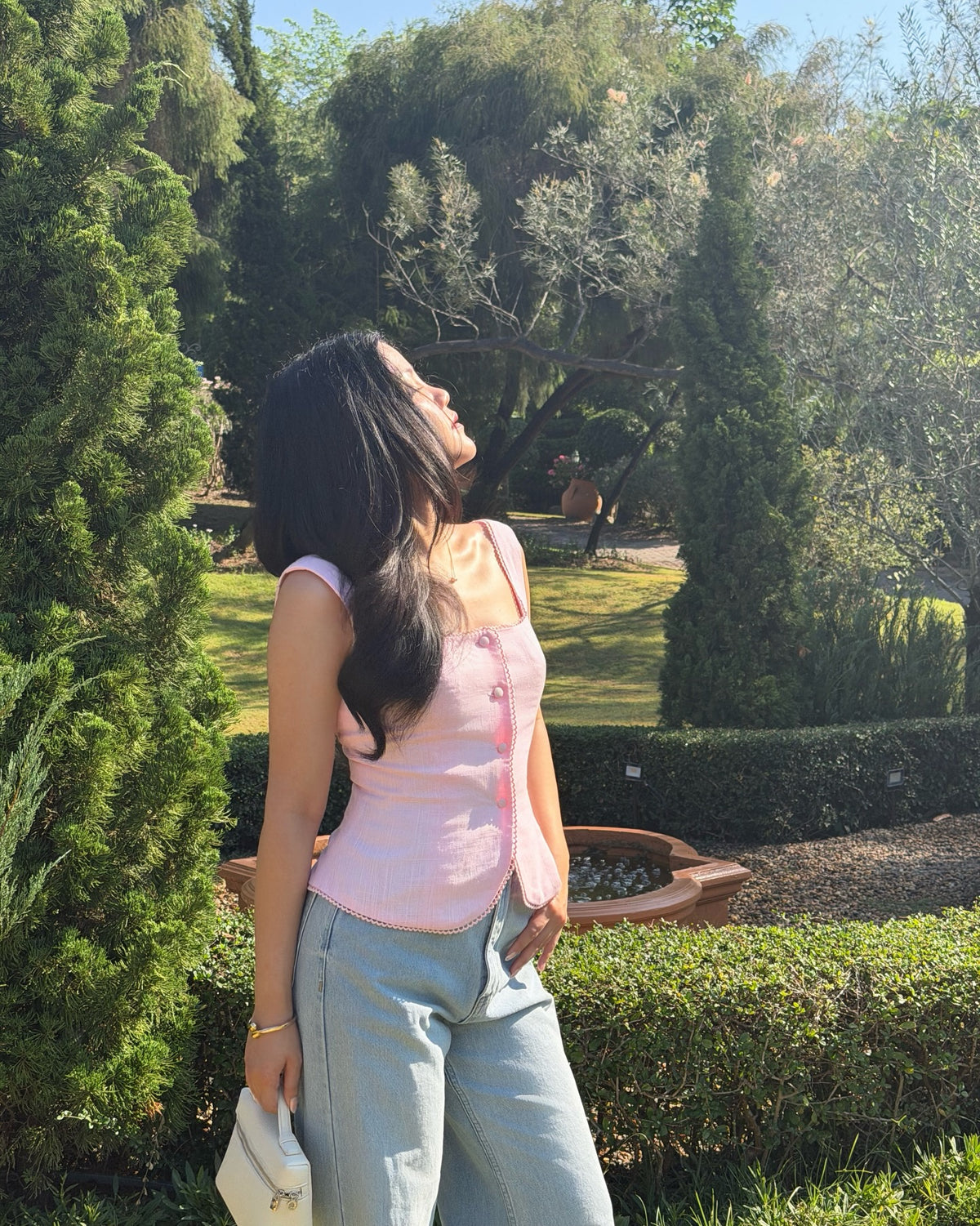 Sophie top in pink paired with Amelie skirt 🌸#rvsophietop #rvamelieskirt