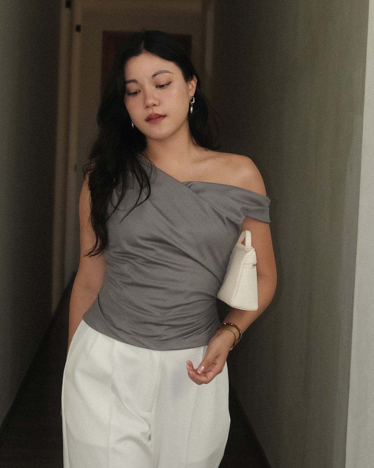 Essential Asymmetric Top—bold, modern, and made to stand out. Because power dressing should never be predictable. 〰️ ...